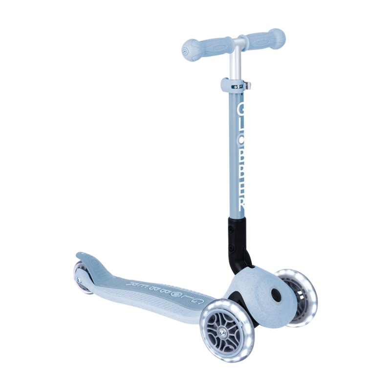 Scooter Globber Junior Foldable Lights ECO Blaubeere