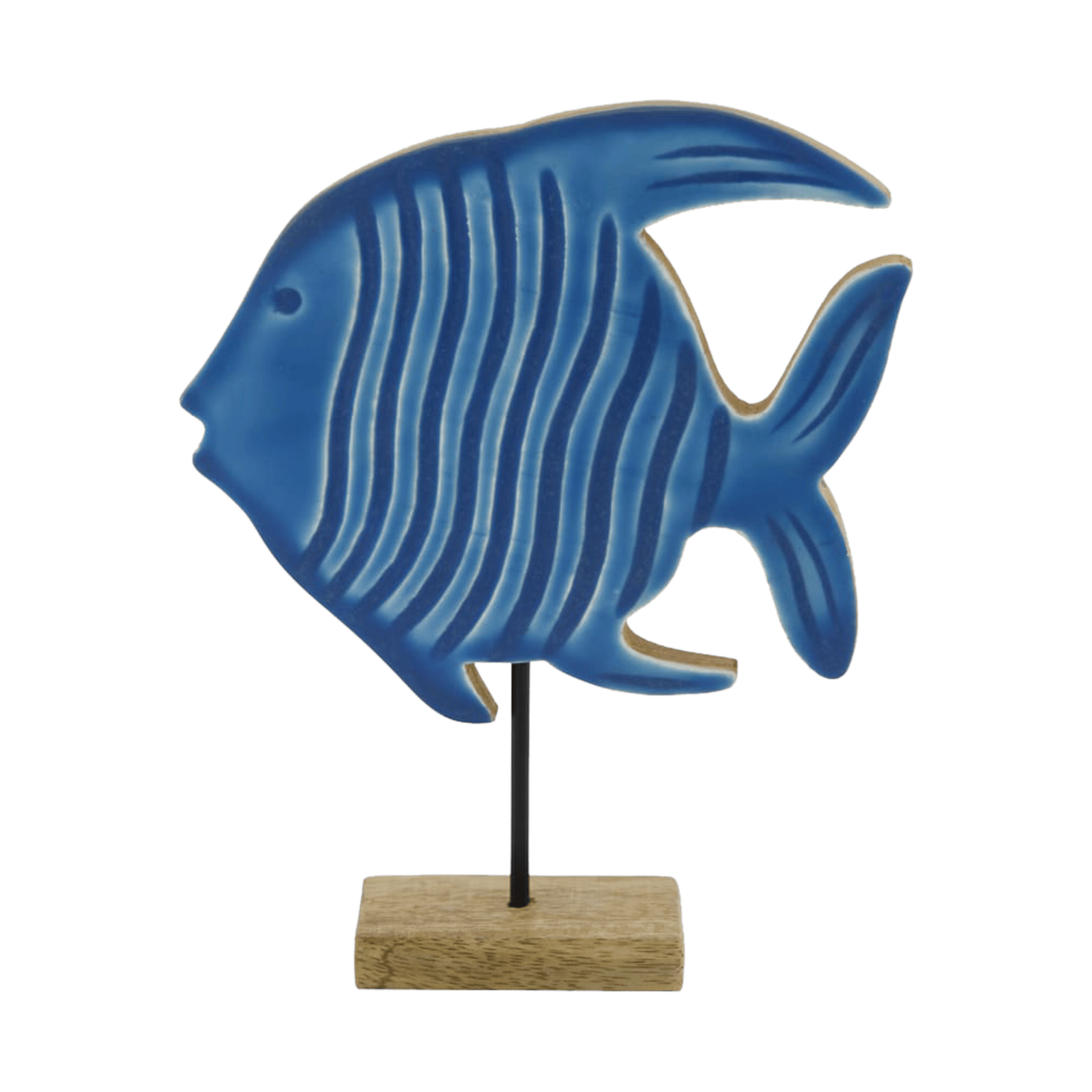Dekoaufsteller Fisch Blau