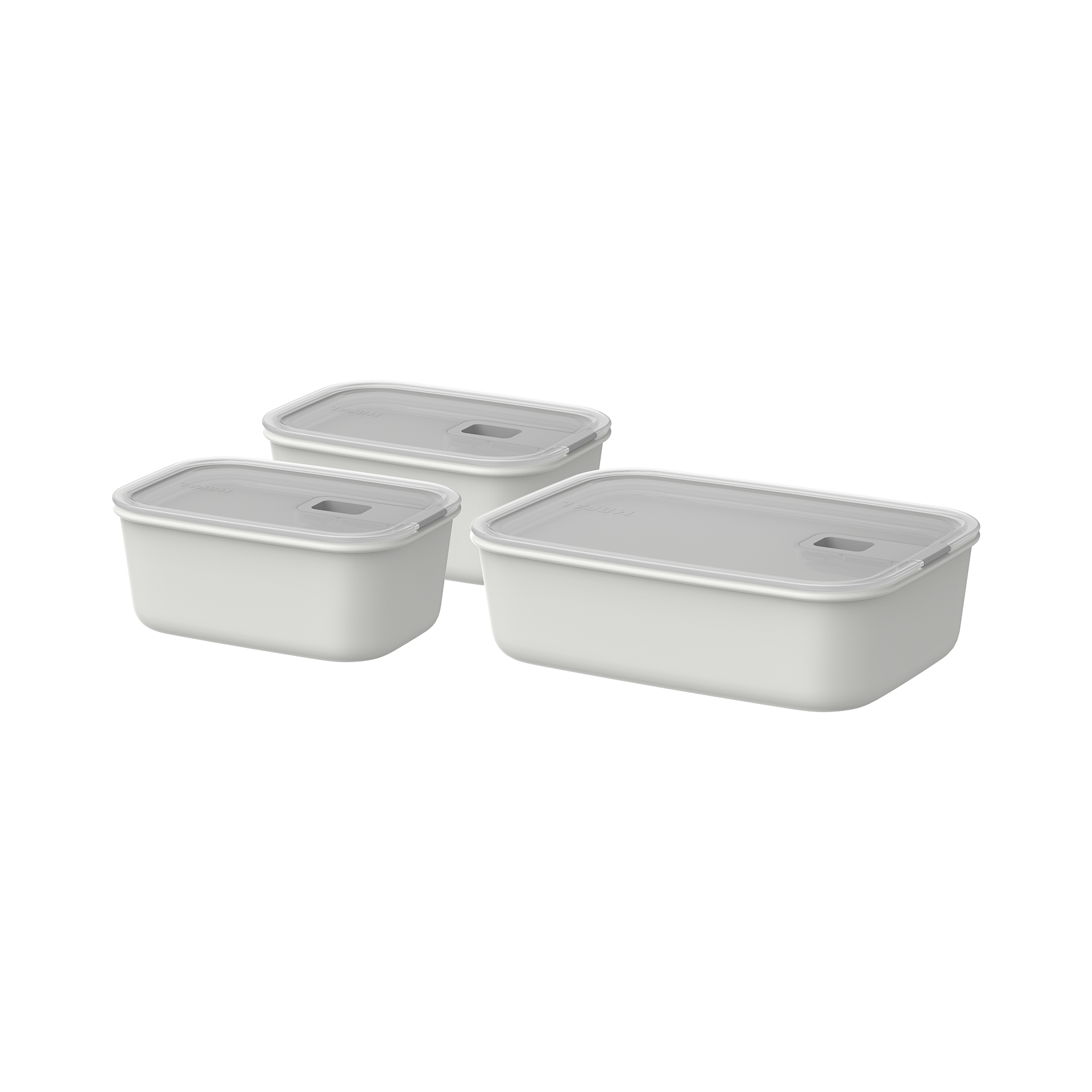 Mepal Frischhaltedosen-Set Easyclip Nordic White