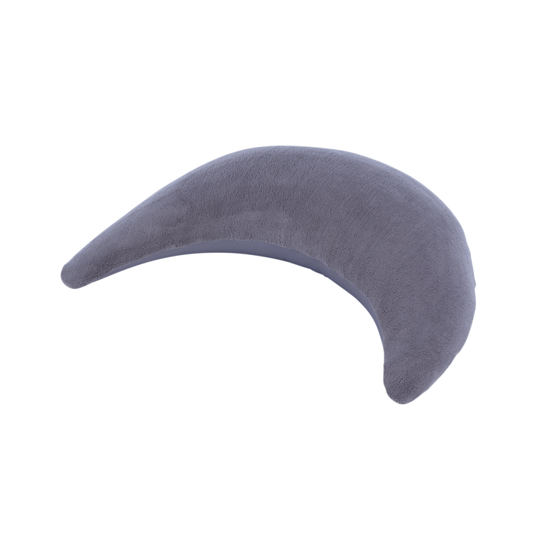 Stillkissen Theraline Plüschmond Steingrau