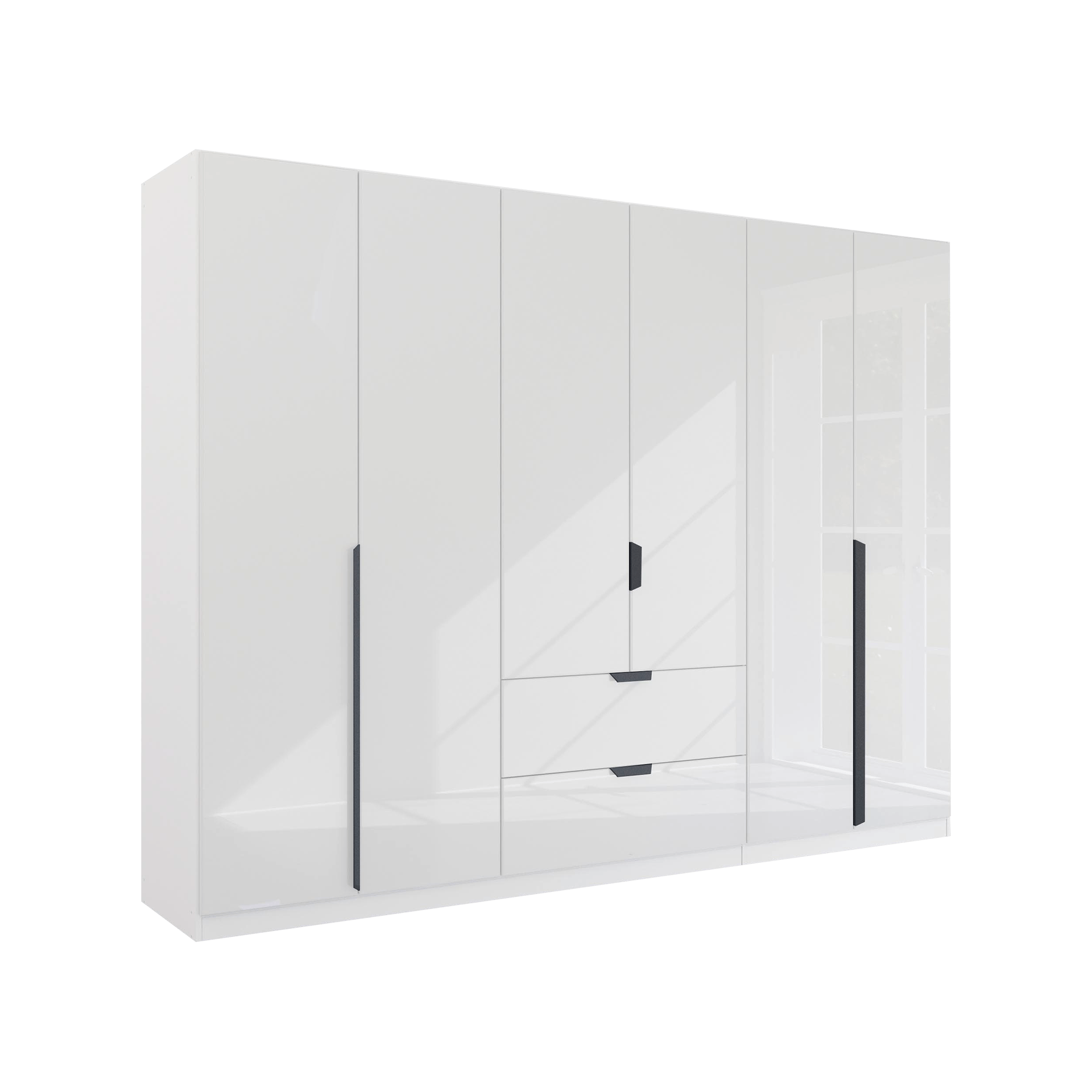 Drehtürenschrank Mood 6-türig Grau 54*271*210