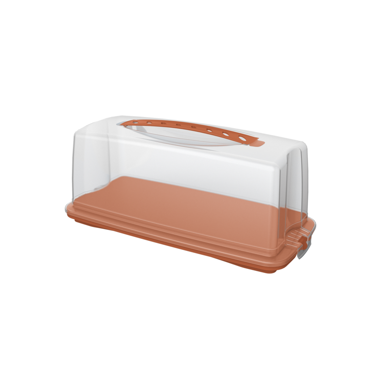 Kuchenbehälter Fresh coral clay gedeckt Kuchenbehälter Fresh coral clay gedeckt