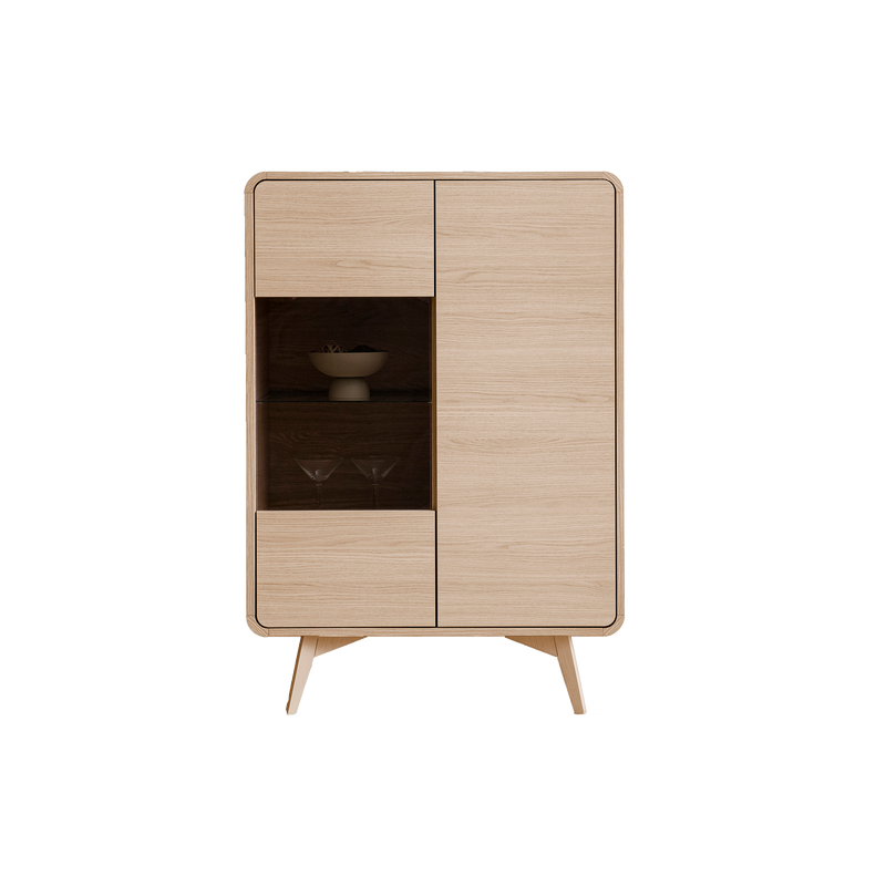 Novofurn Vitrine Tore Eichefarben Novofurn Vitrine Tore Eichefarben