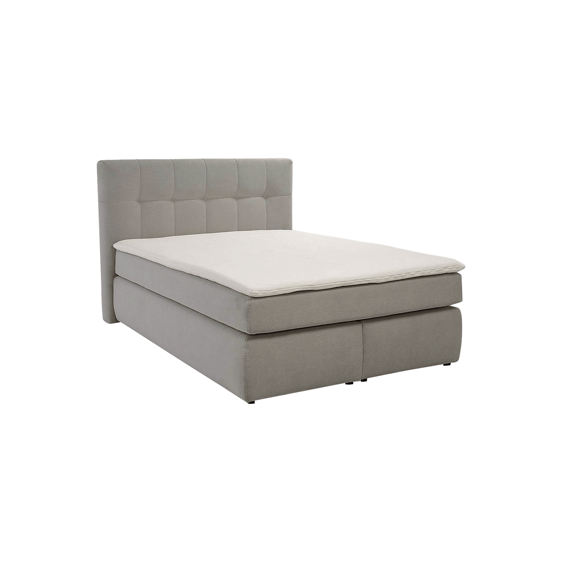 Boxspringbett Janina Grau 140x200 cm Boxspringbett Janina Grau 140x200 cm