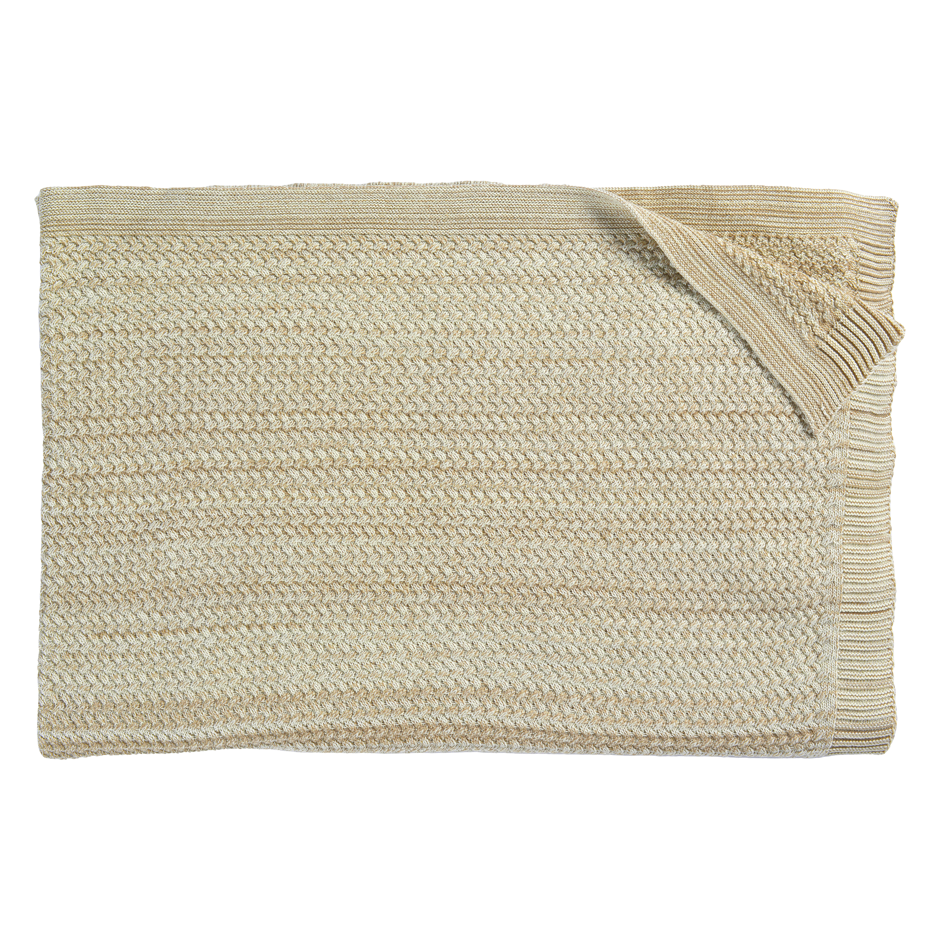 Plaid Bradford Caramel Ecru 130x170cm