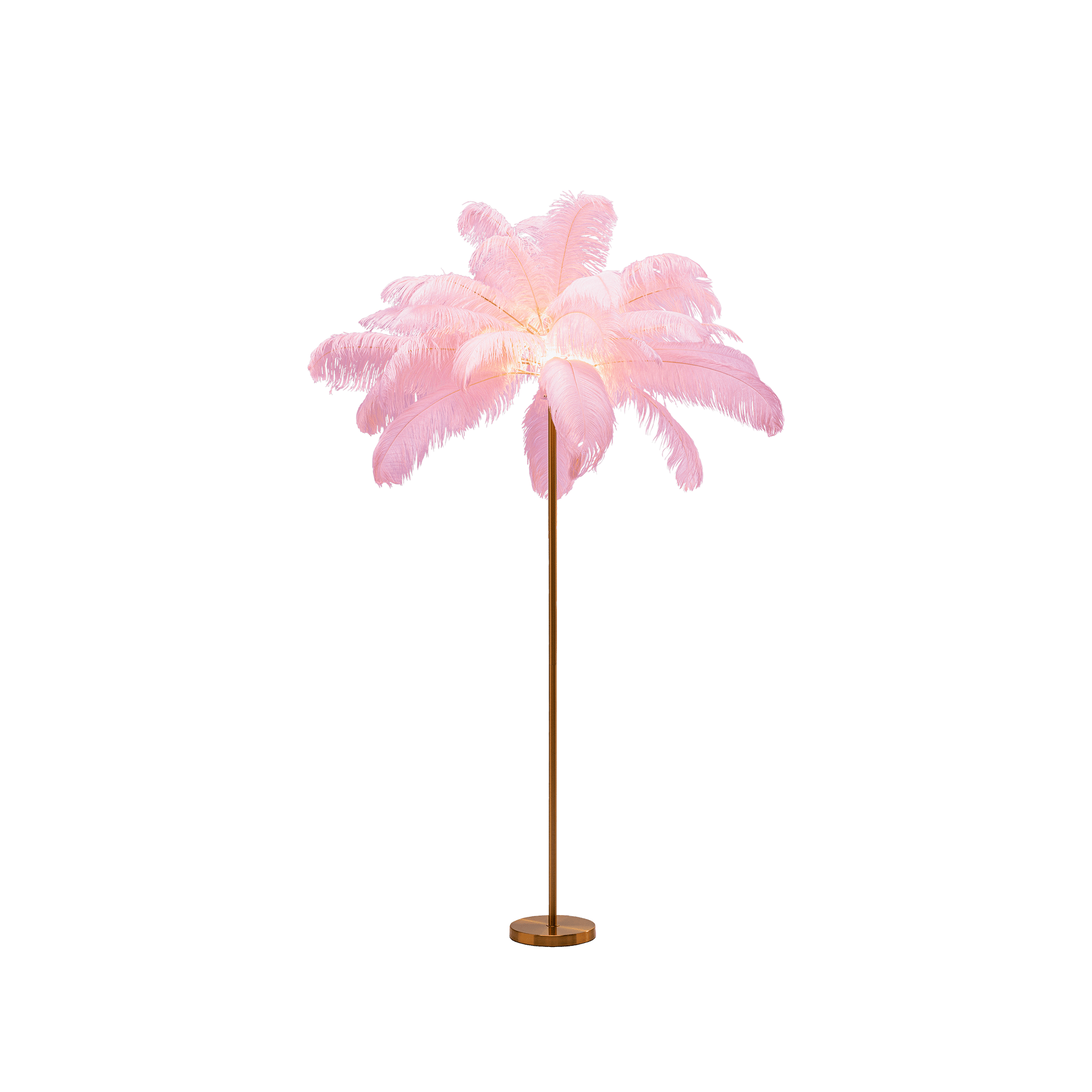 Kare Stehleuchte Feather Palm Rosa