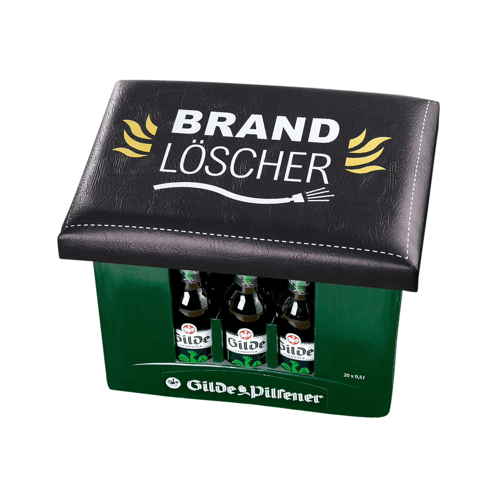 Sitzkissen Bierkasten Braun