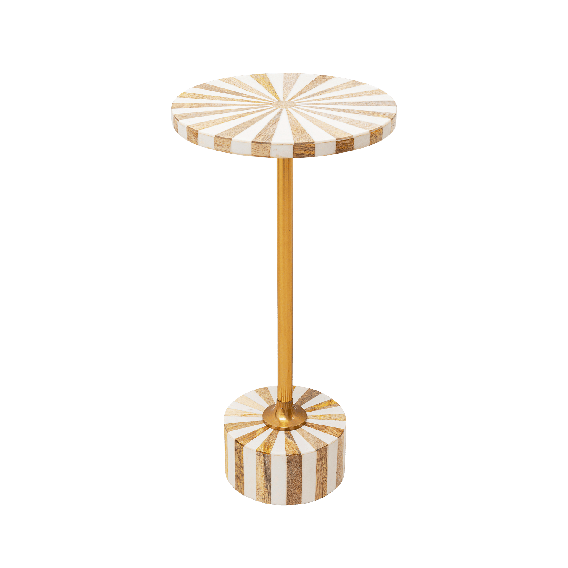 Kare Beistelltisch Domero Cirque World Gold