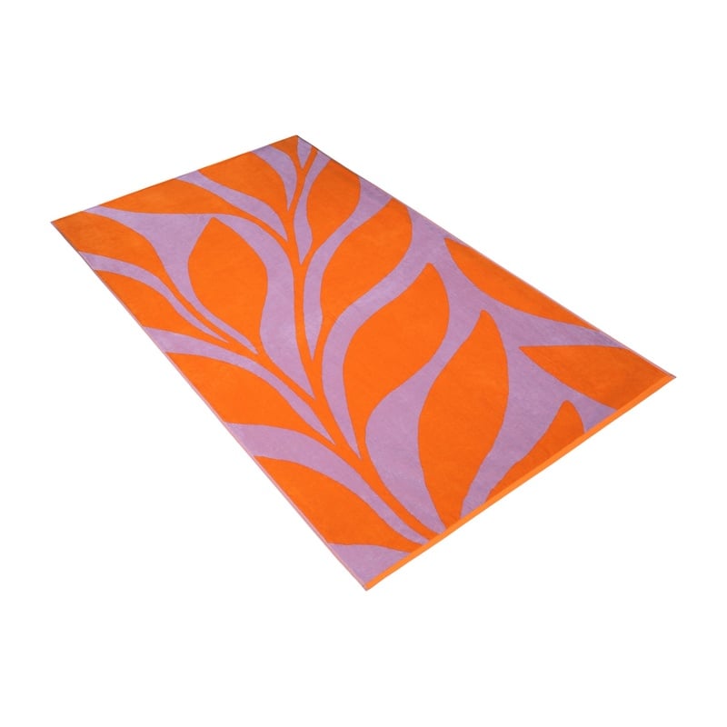 Vossen Strandtuch Ocean Leaf Orange 100x180cm online kaufen