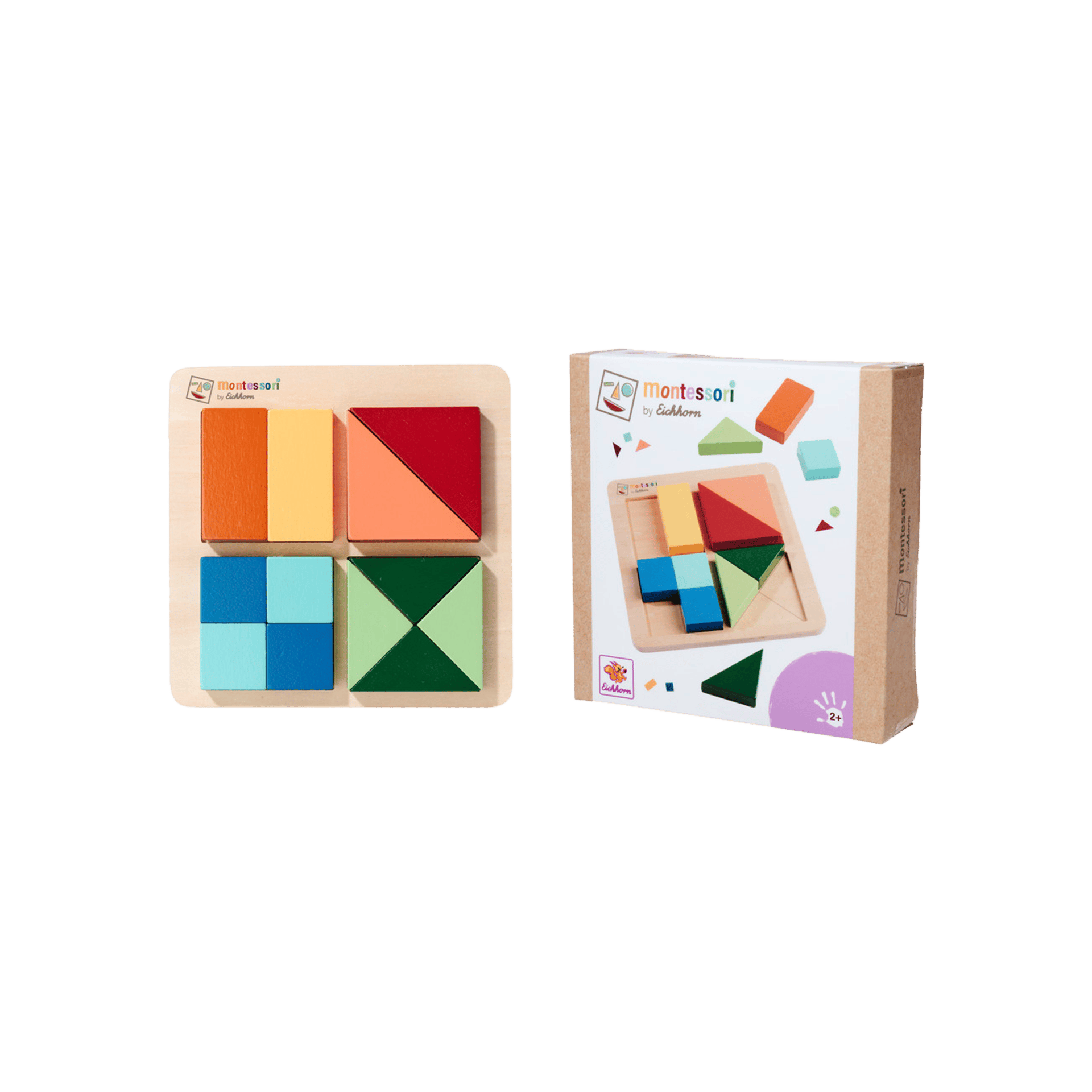 Holzspielzeug EH Montessori Formenpuzzle Mehrfarbig