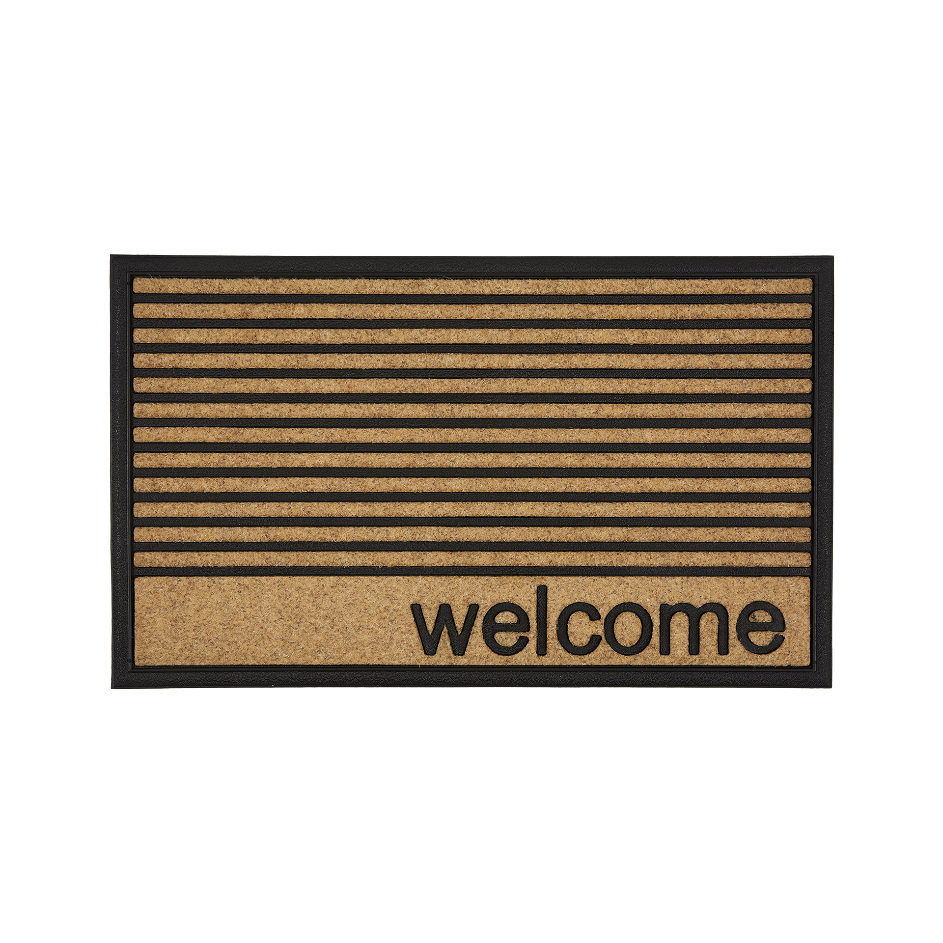 ASTRA Fußmatte Border Graphic 45x75 Welcome Streifen Natur ASTRA Fußmatte Border Graphic 45x75 Welcome Streifen Natur