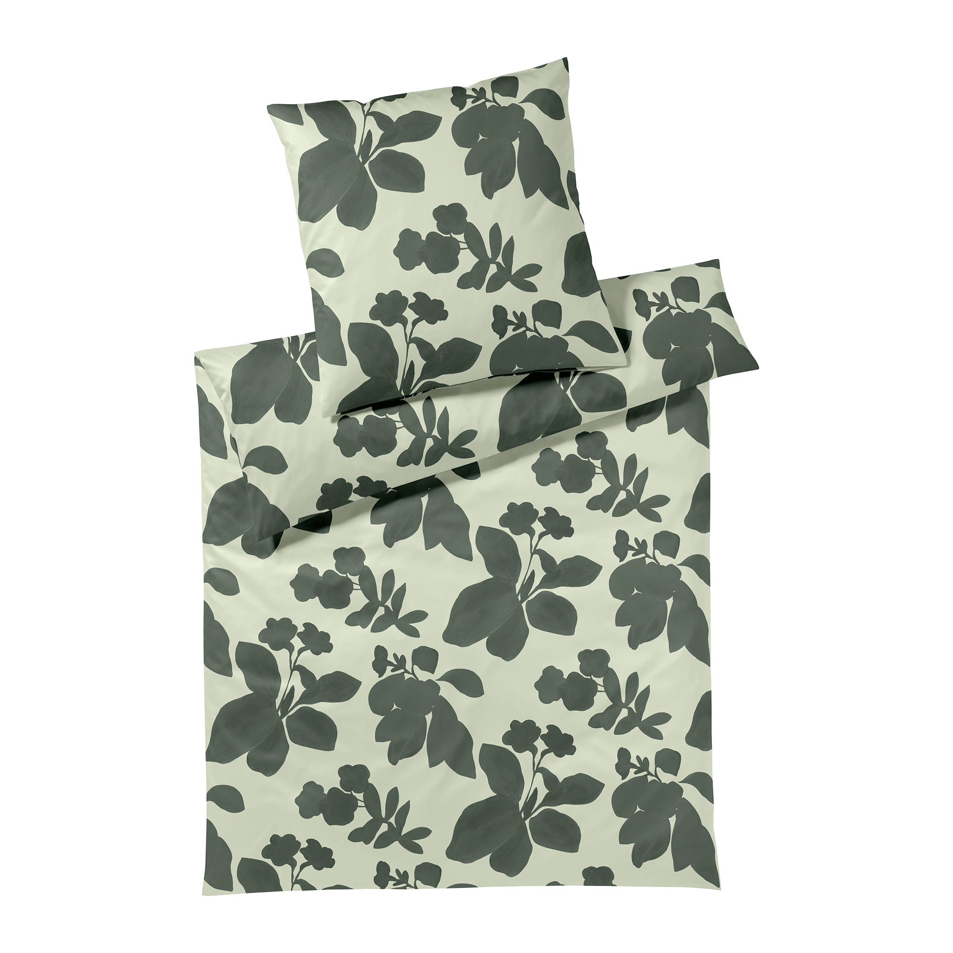 Jersey Bettwäsche Shadows Forest Green 135x200cm Jersey Bettwäsche Shadows Forest Green 135x200cm