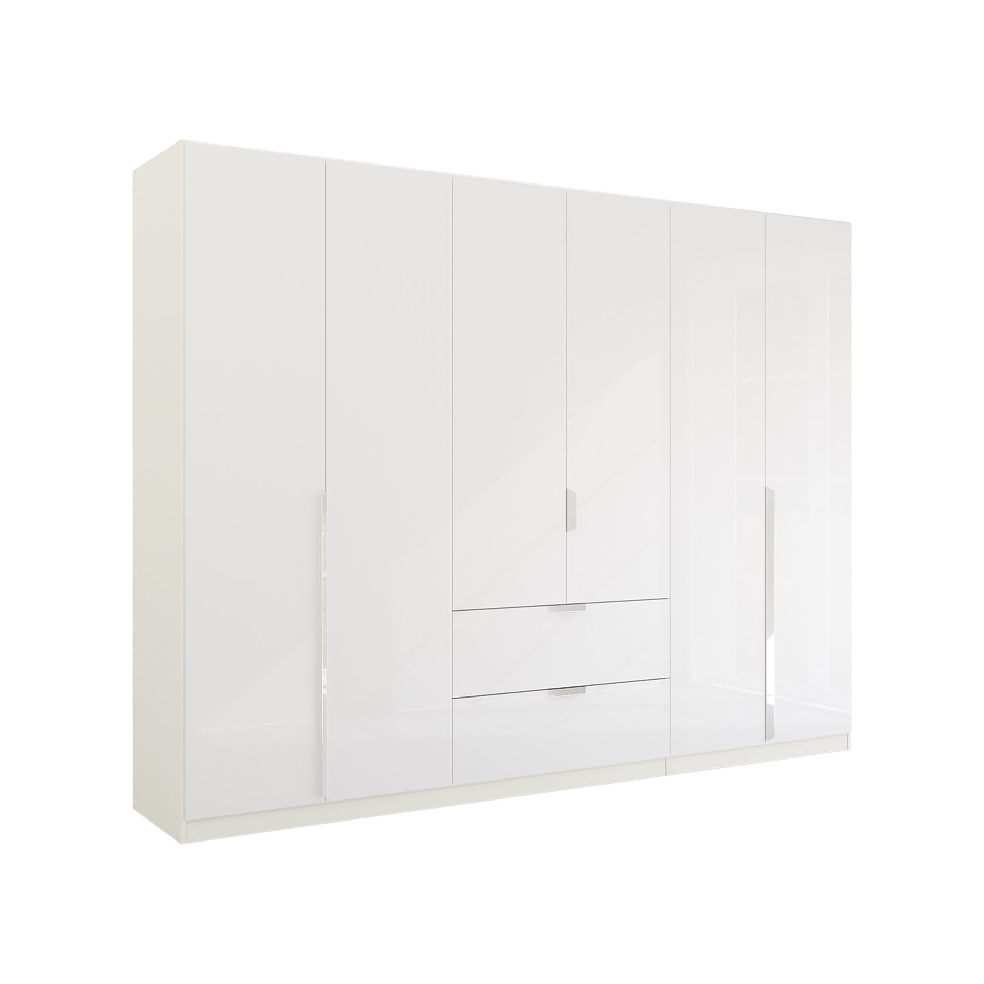 Drehtürenschrank Glam 6-türig Weiß 54*271*210