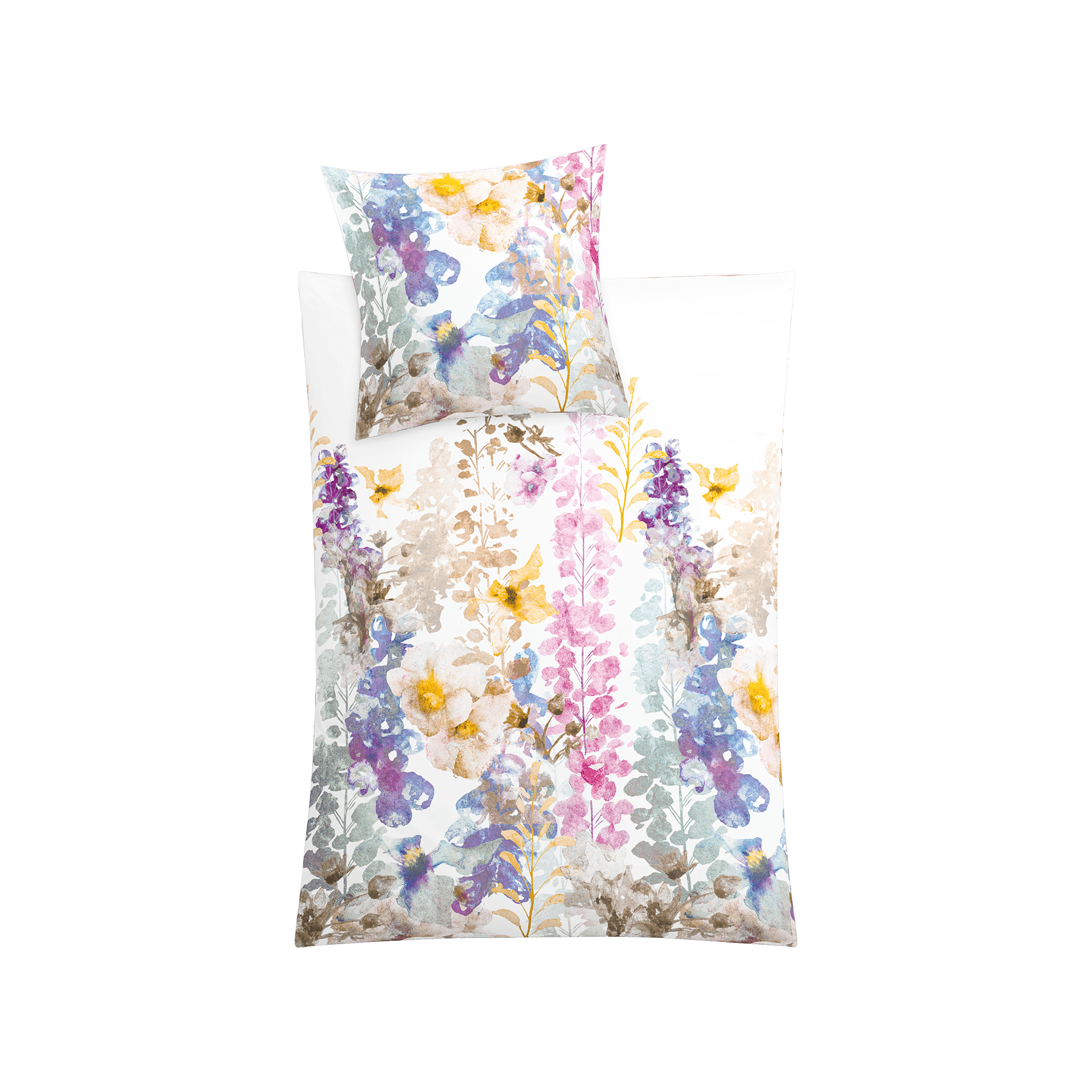 Satin Bettwäsche Alcea Multicolor 155x220cm Satin Bettwäsche Alcea Multicolor 155x220cm