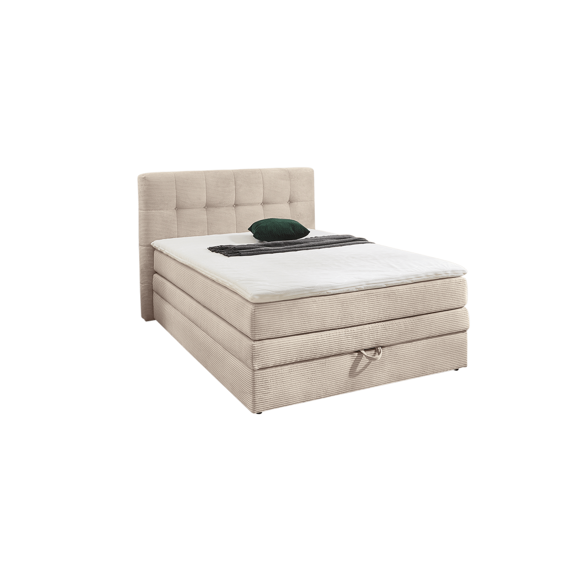 Boxspringbett Arny Beige 140x200 cm Boxspringbett Arny Beige 140x200 cm