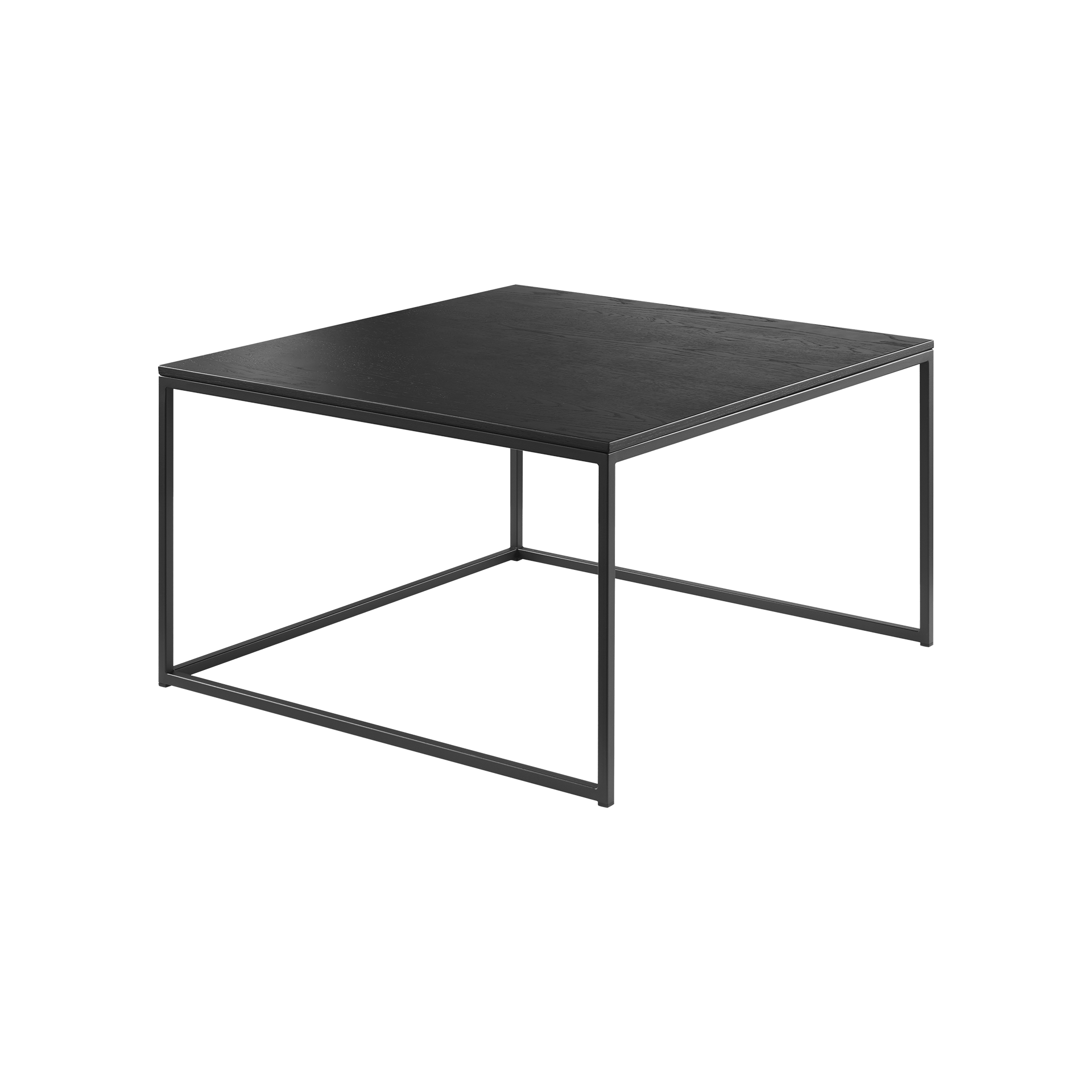 Musterring Couchtisch JustB! M103.1802 Tischplatte Eiche schwarz Gestell Anthrazit matt 75*75*43