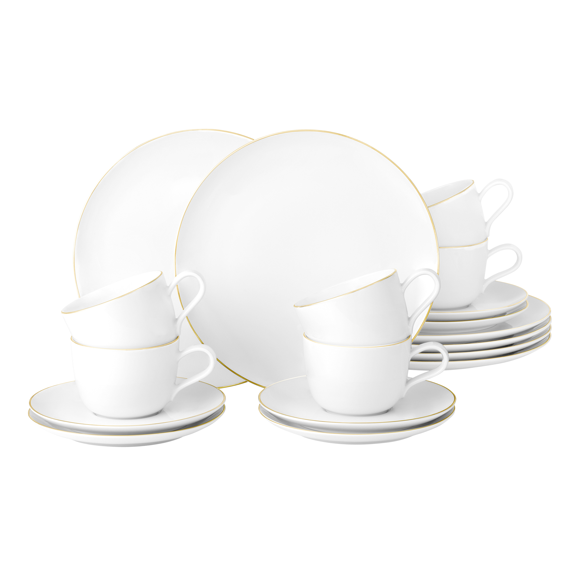 Kaffeeservice Liberty 18-teilig Gold