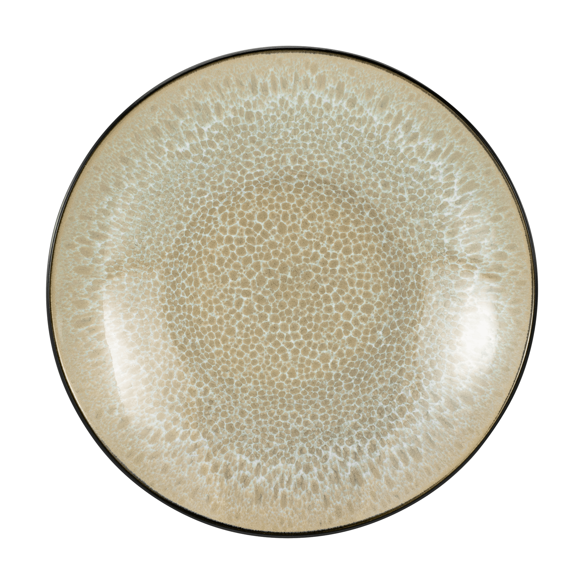 Frühstücksteller Malmö beige schwarz