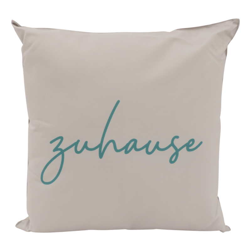 Outdoor-Kissen Zuhause Beige, Petrol 45x45cm