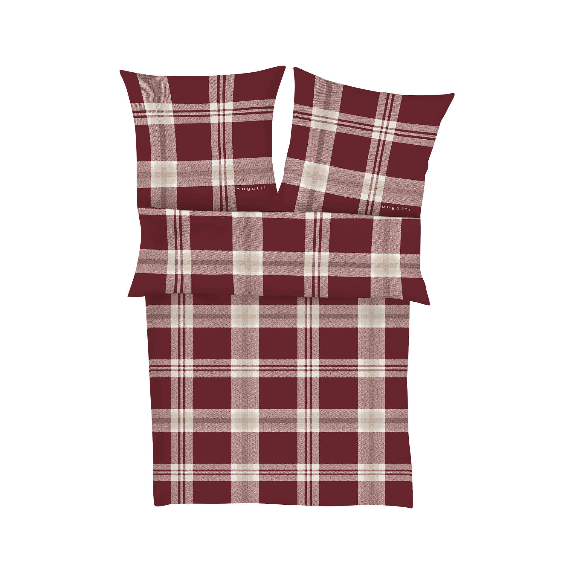 Flanell Bettwäsche Karo Rot 135x200cm Flanell Bettwäsche Karo Rot 135x200cm