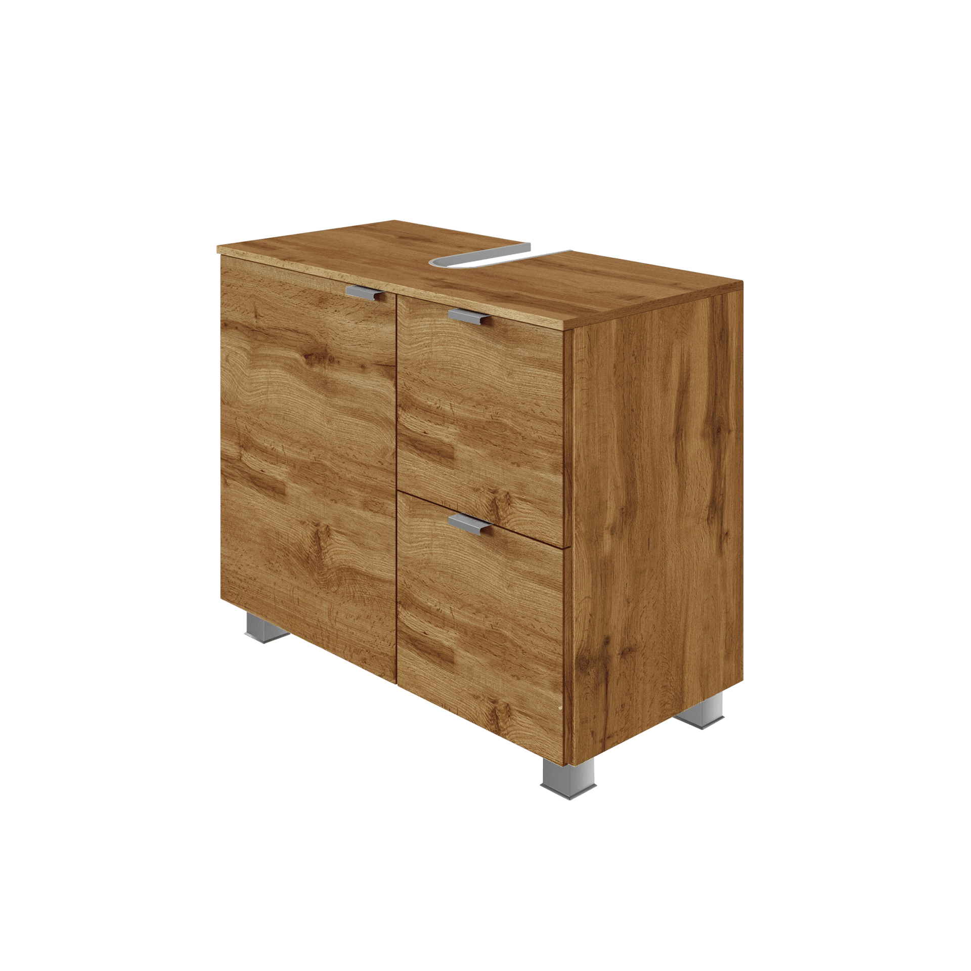 Waschbeckenunterschrank Trio Eichefarben 35*70*54