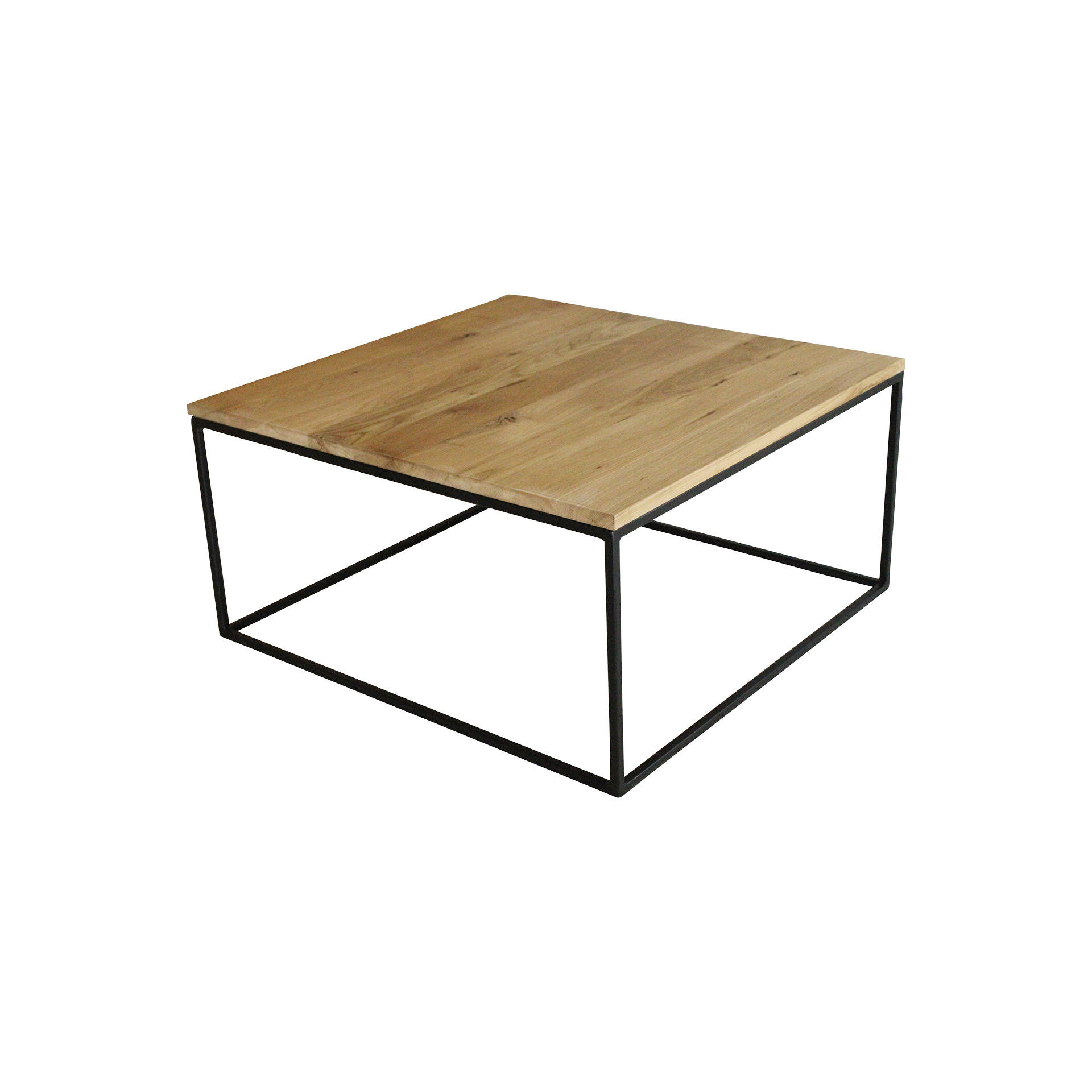 Couchtisch Marti Wildeiche massiv geölt / Stahlrohr pulverbeschichtet 80*80*40 Couchtisch Marti Wildeiche massiv geölt / Stahlrohr pulverbeschichtet 80*80*40