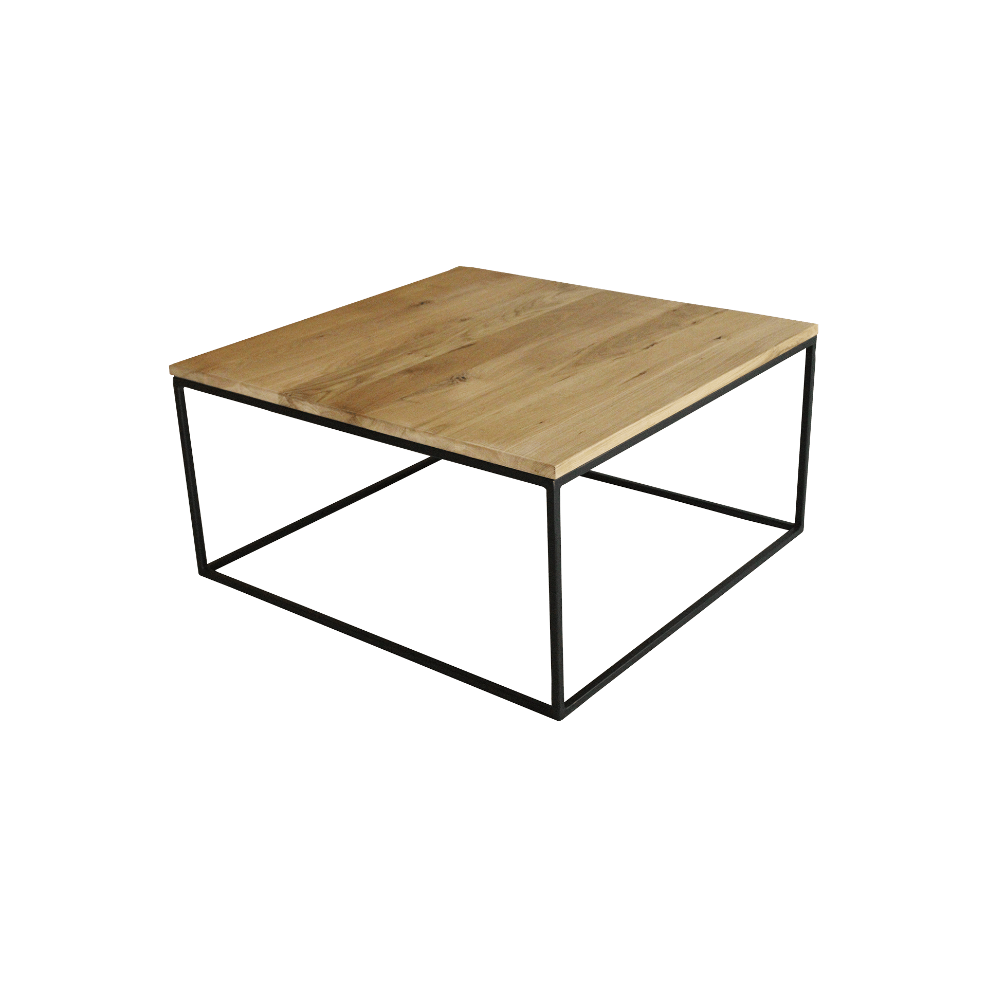 Couchtisch Marti Wildeiche massiv geölt / Stahlrohr pulverbeschichtet 80*80*40 Couchtisch Marti Wildeiche massiv geölt / Stahlrohr pulverbeschichtet 80*80*40