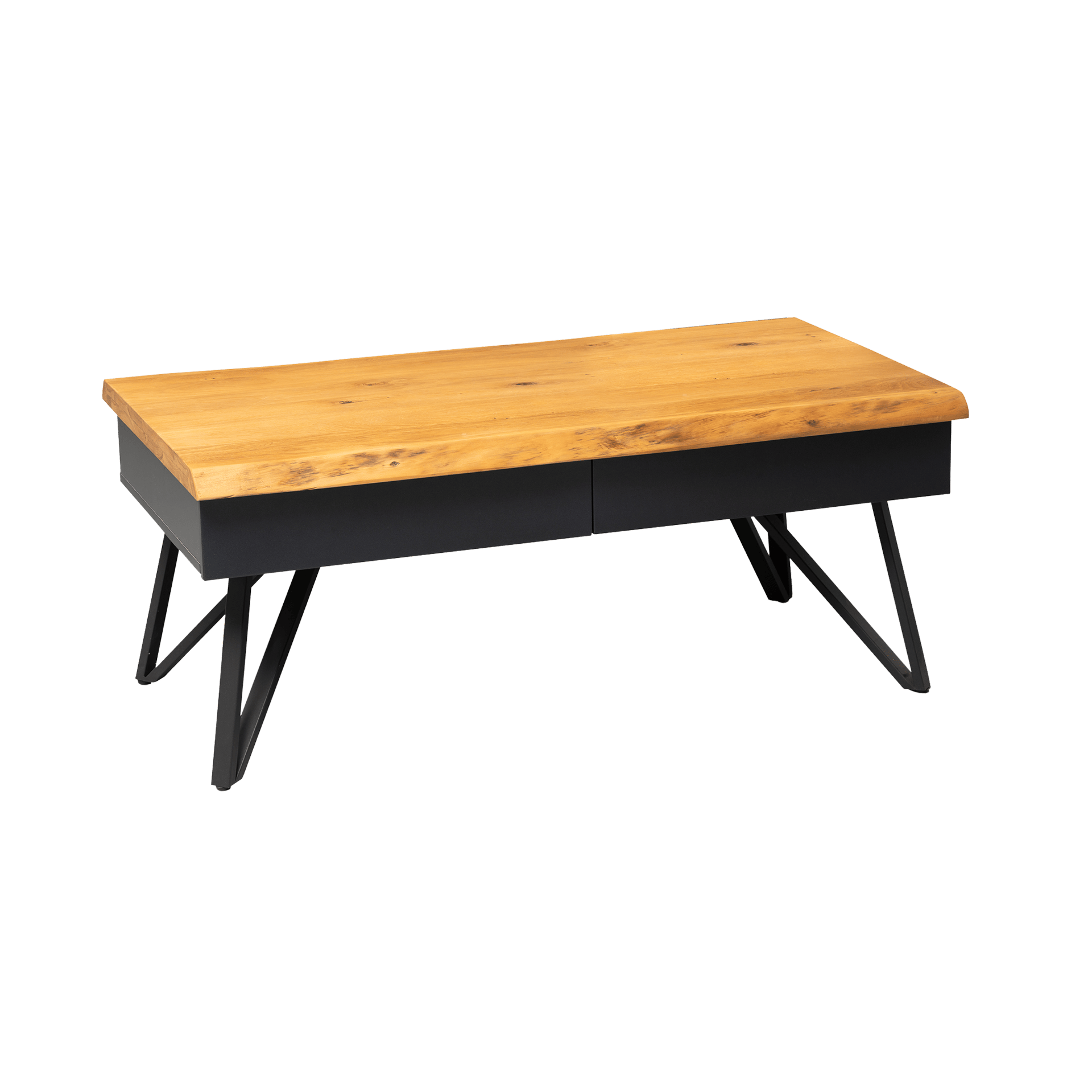 Couchtisch Duresa Tischplatte Wildeiche massiv Gestell Schwarz Korpus Anthrazit 60*110*45 Couchtisch Duresa Tischplatte Wildeiche massiv Gestell Schwarz Korpus Anthrazit 60*110*45
