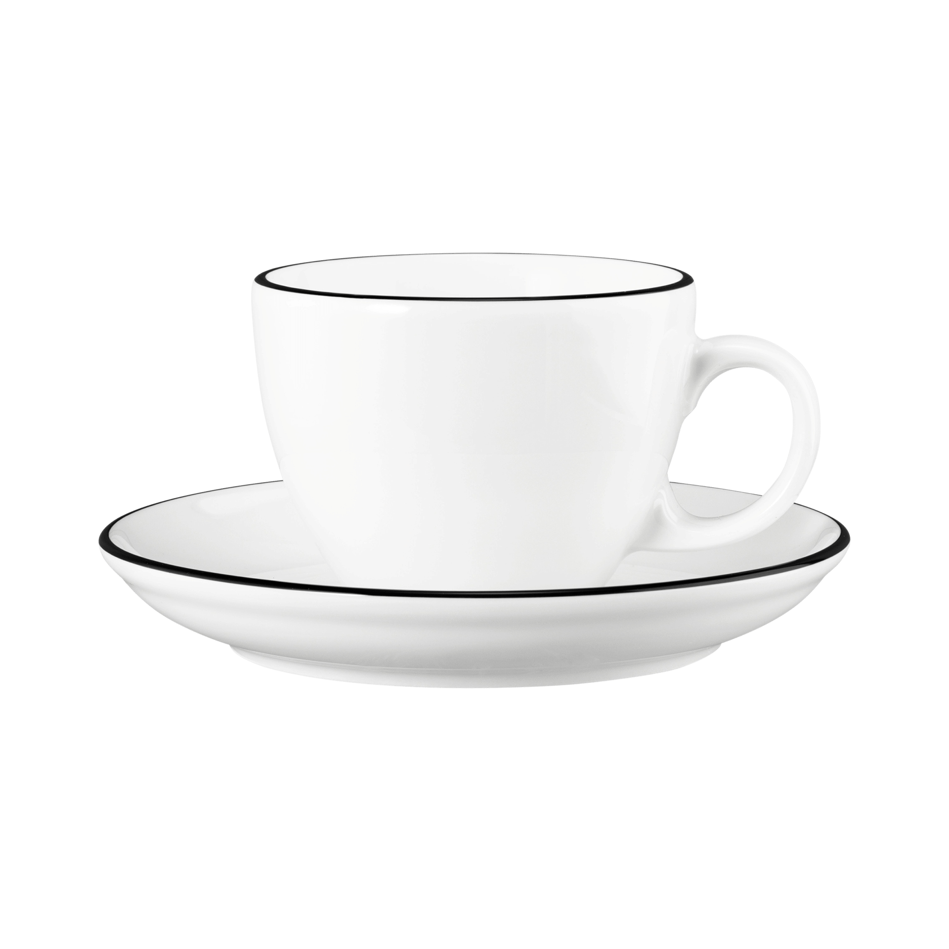 Kaffeetasse Modern Life Black Line Schwarz