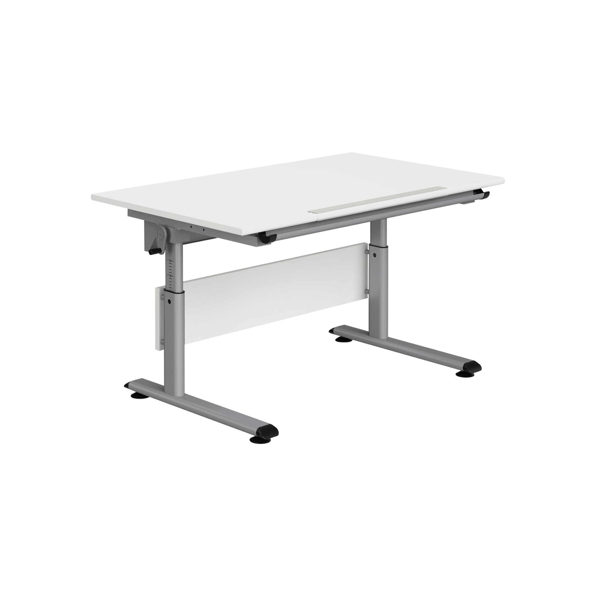 Paidi Kinderschreibtisch Marco-2 Platte Kreideweiß, Gestell Silber Paidi Kinderschreibtisch Marco-2 Platte Kreideweiß, Gestell Silber