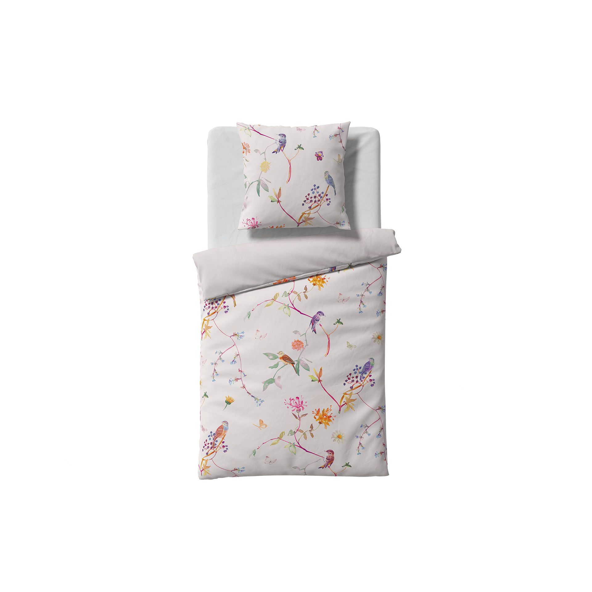 Satin Bettwäsche Bed Art S Bunt 135x200cm Satin Bettwäsche Bed Art S Bunt 135x200cm