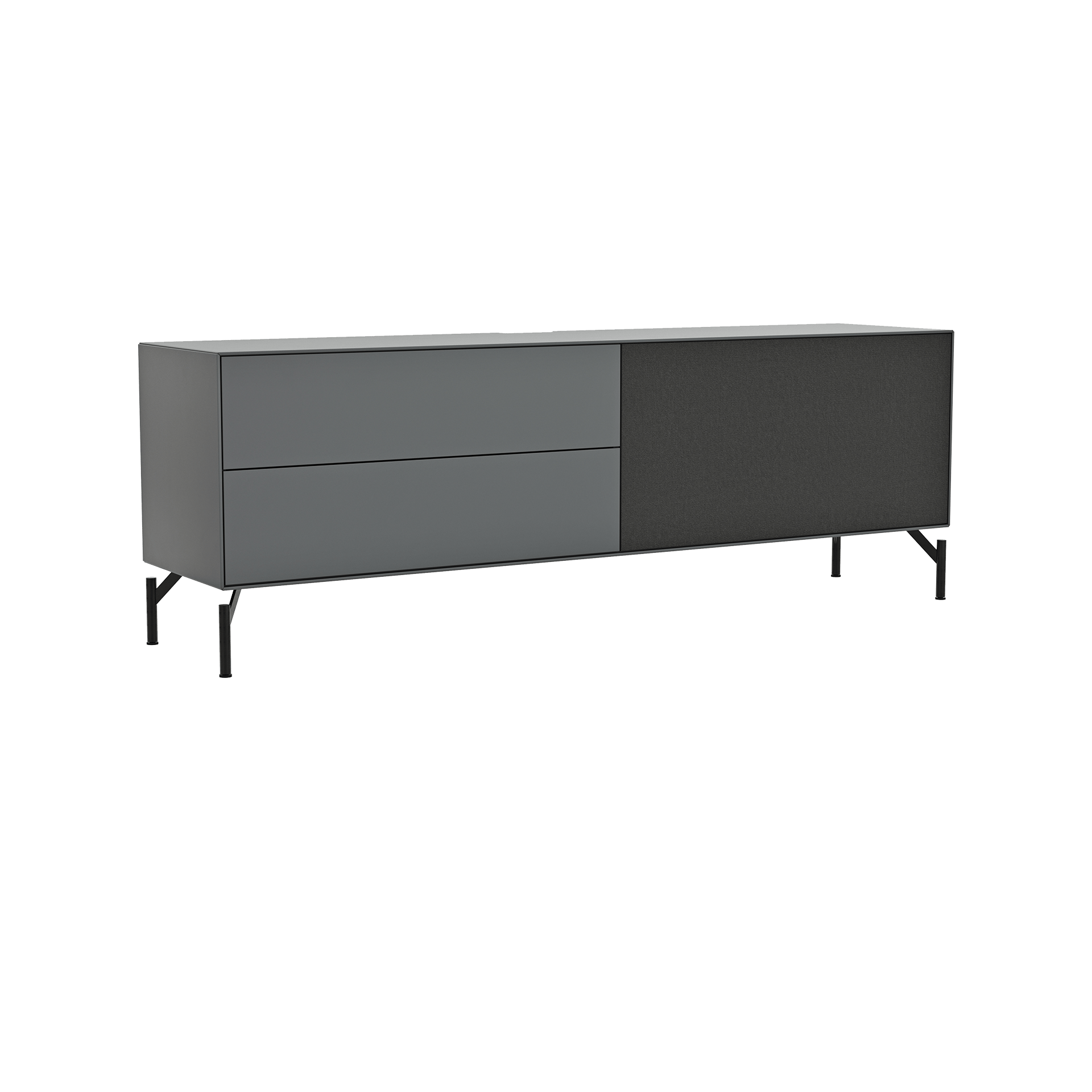 Raumfreunde Lowboard Edge Schwarz