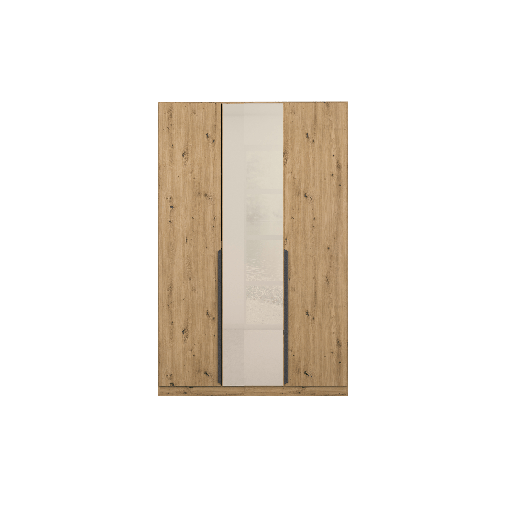 Drehtürenschrank ROMAN SPIN; 3-türig Eichefarben 52*136*210 Drehtürenschrank ROMAN SPIN; 3-türig Eichefarben 52*136*210