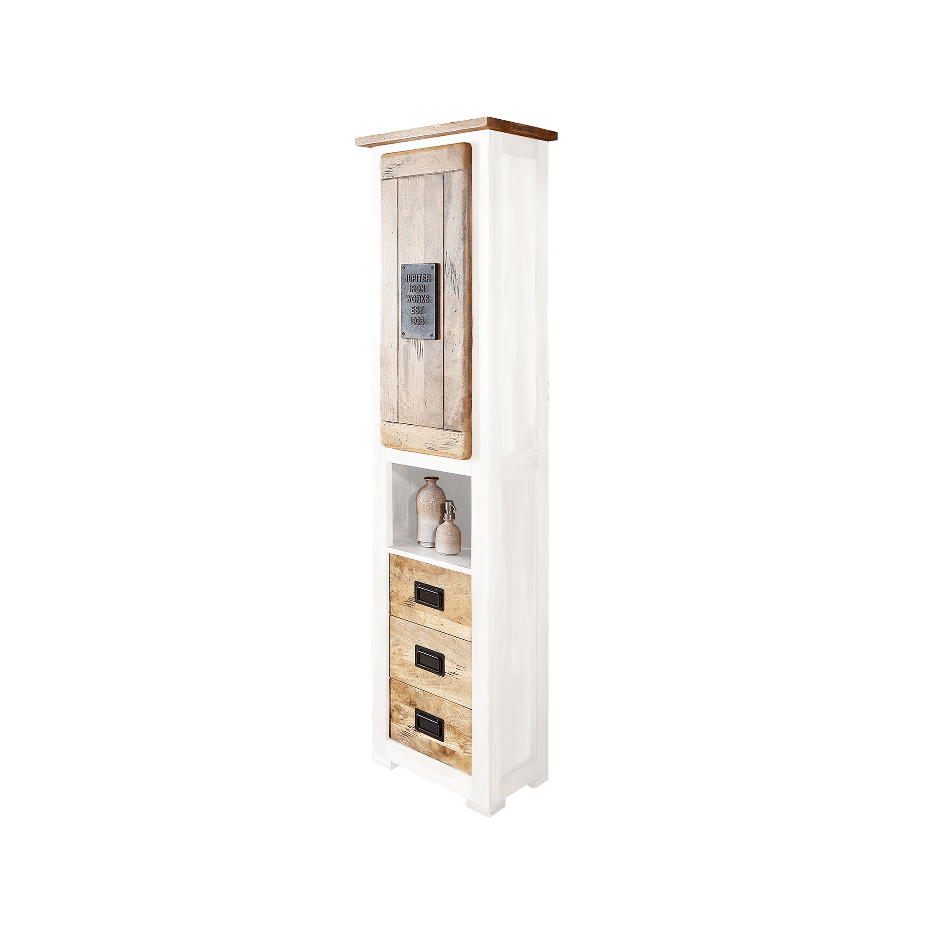 Novofurn Badschrank LENA-W Weiß 50*35*195