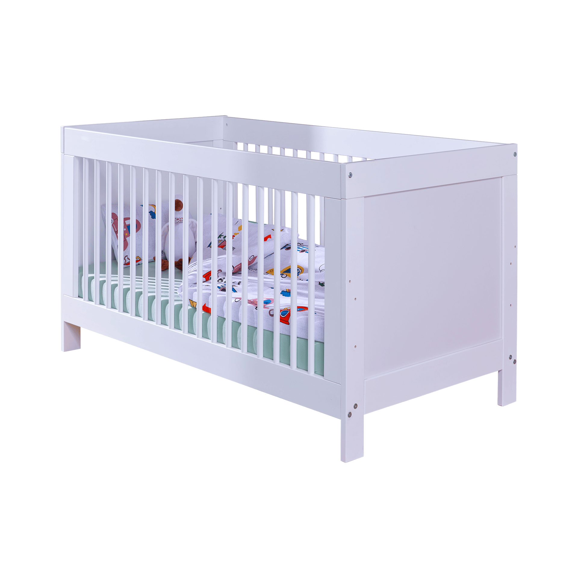 Babybett Cosy 70x140 cm Weiß Babybett Cosy 70x140 cm Weiß