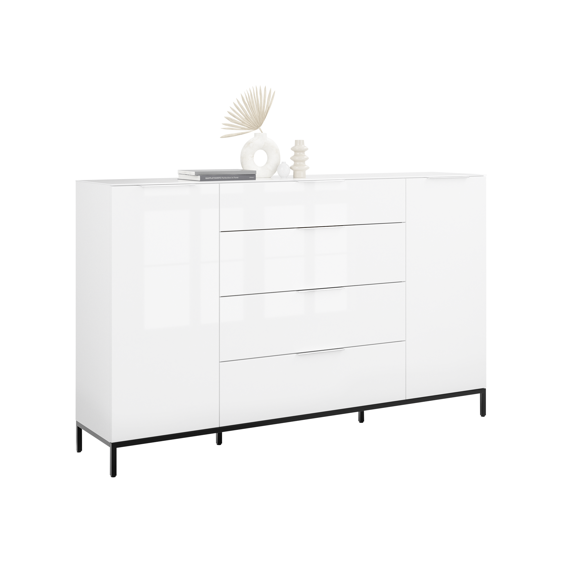 Kommode Stan Weiß 40*180*98.7 Kommode Stan Weiß 40*180*98.7