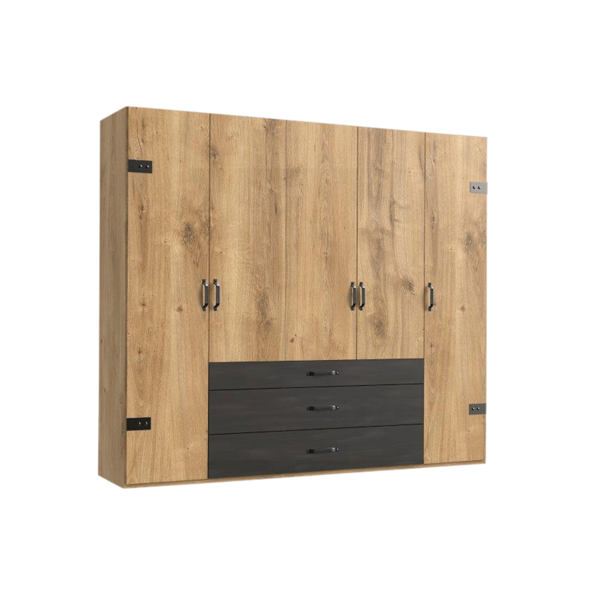 Paul Phillip Drehtürenschrank Dallas Eichefarben 58*250*216