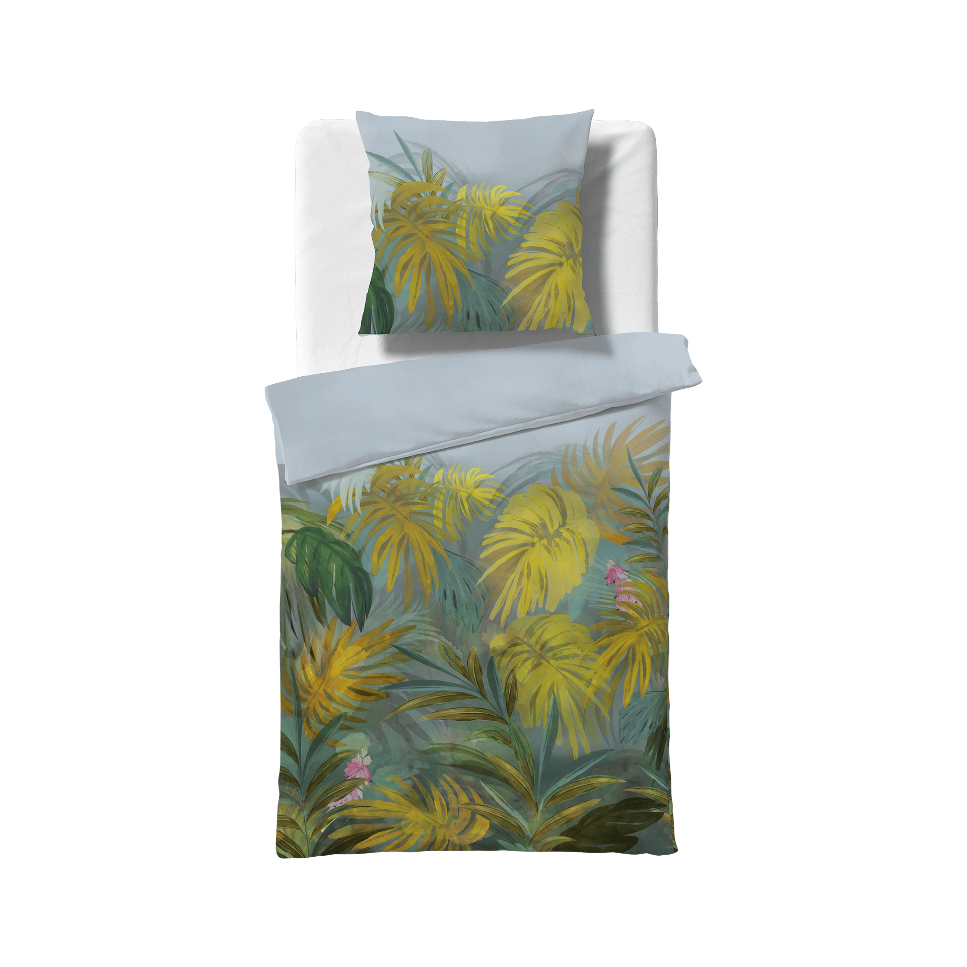 Satin Bettwäsche Bed Art S Grün 135x200cm Satin Bettwäsche Bed Art S Grün 135x200cm