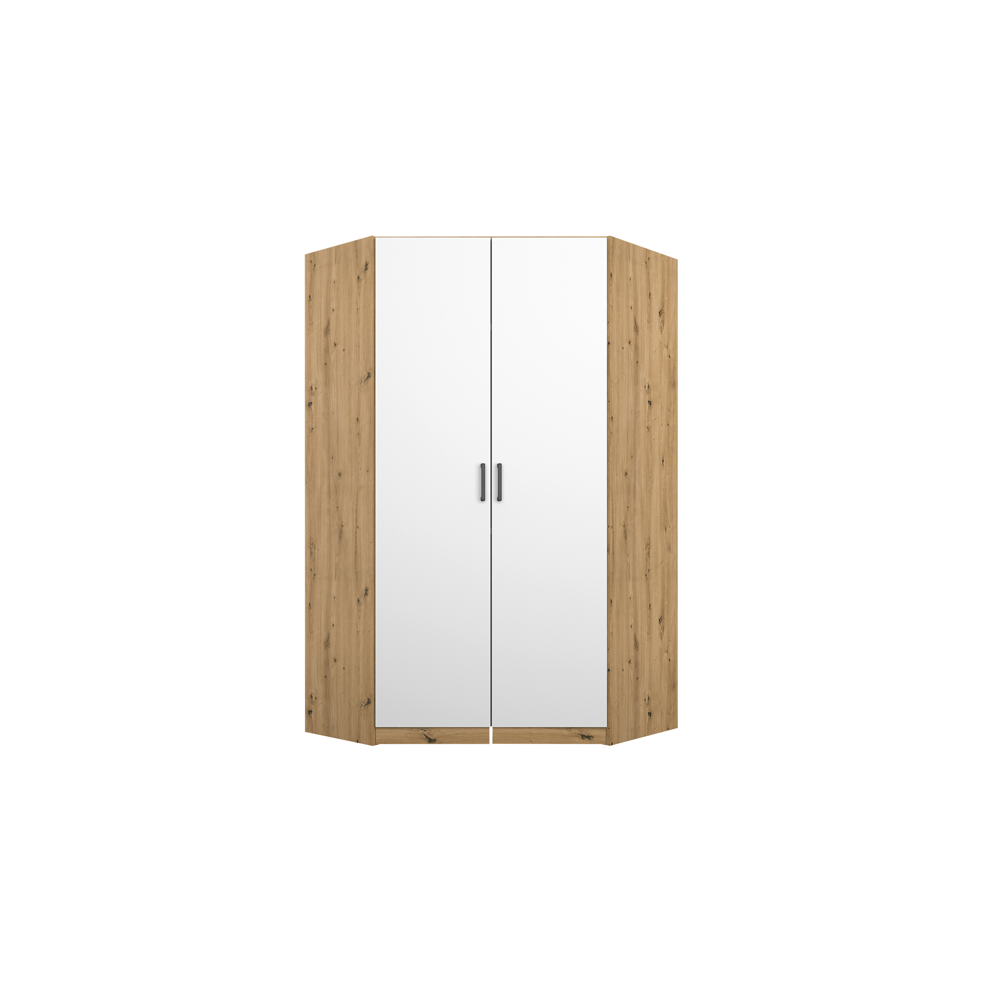 Eckschrank Multiform 2-türig Weiß 104*117*197 Eckschrank Multiform 2-türig Weiß 104*117*197