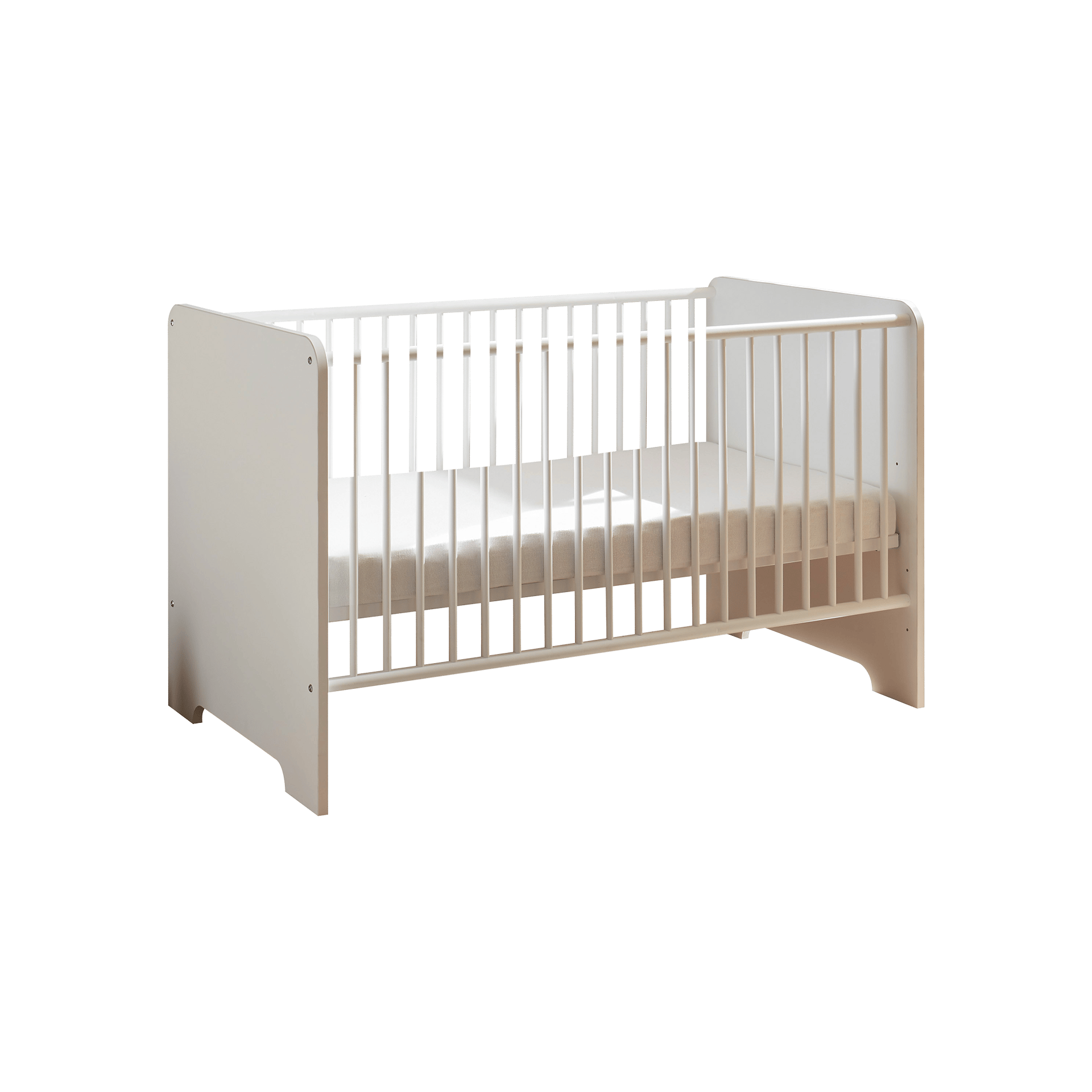Zauberzwerg Babybett Spatz 70x140 cm Weiß