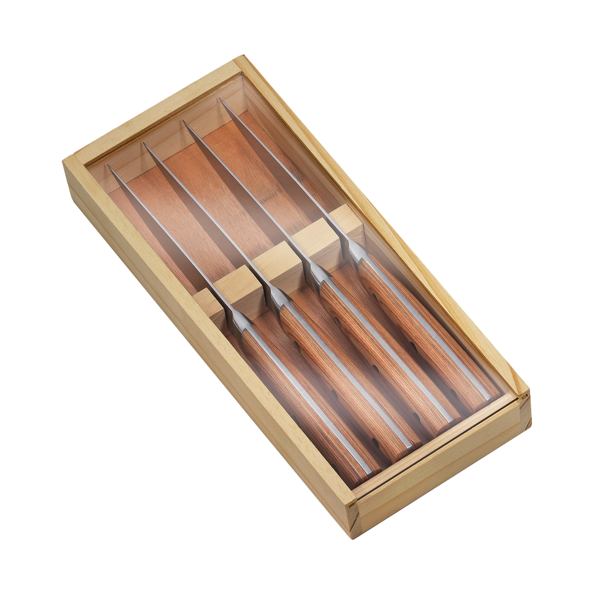 Zassenhaus Steakmesser-Set Silber-Braun
