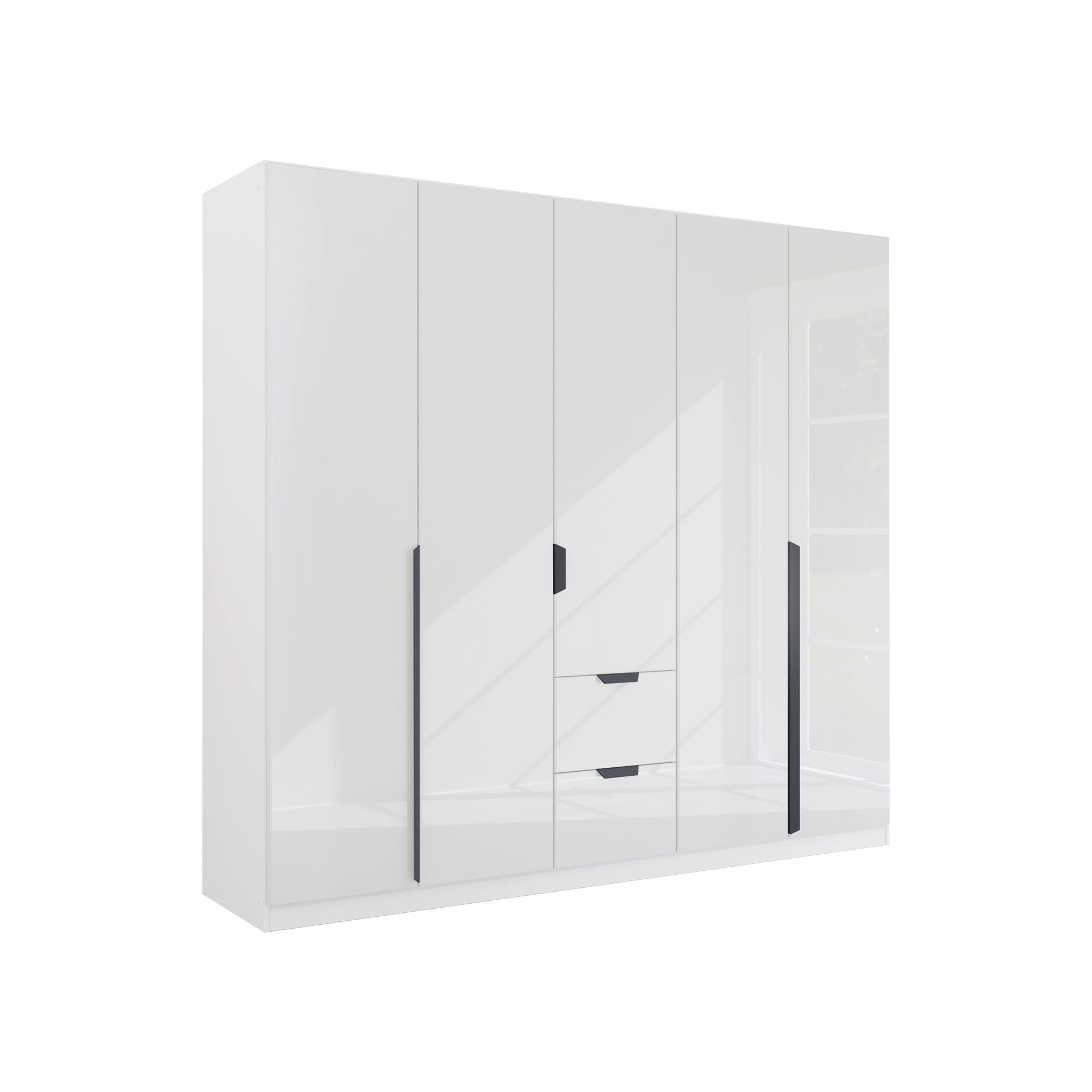 Drehtürenschrank Mood 5-türig Grau 54*226*210
