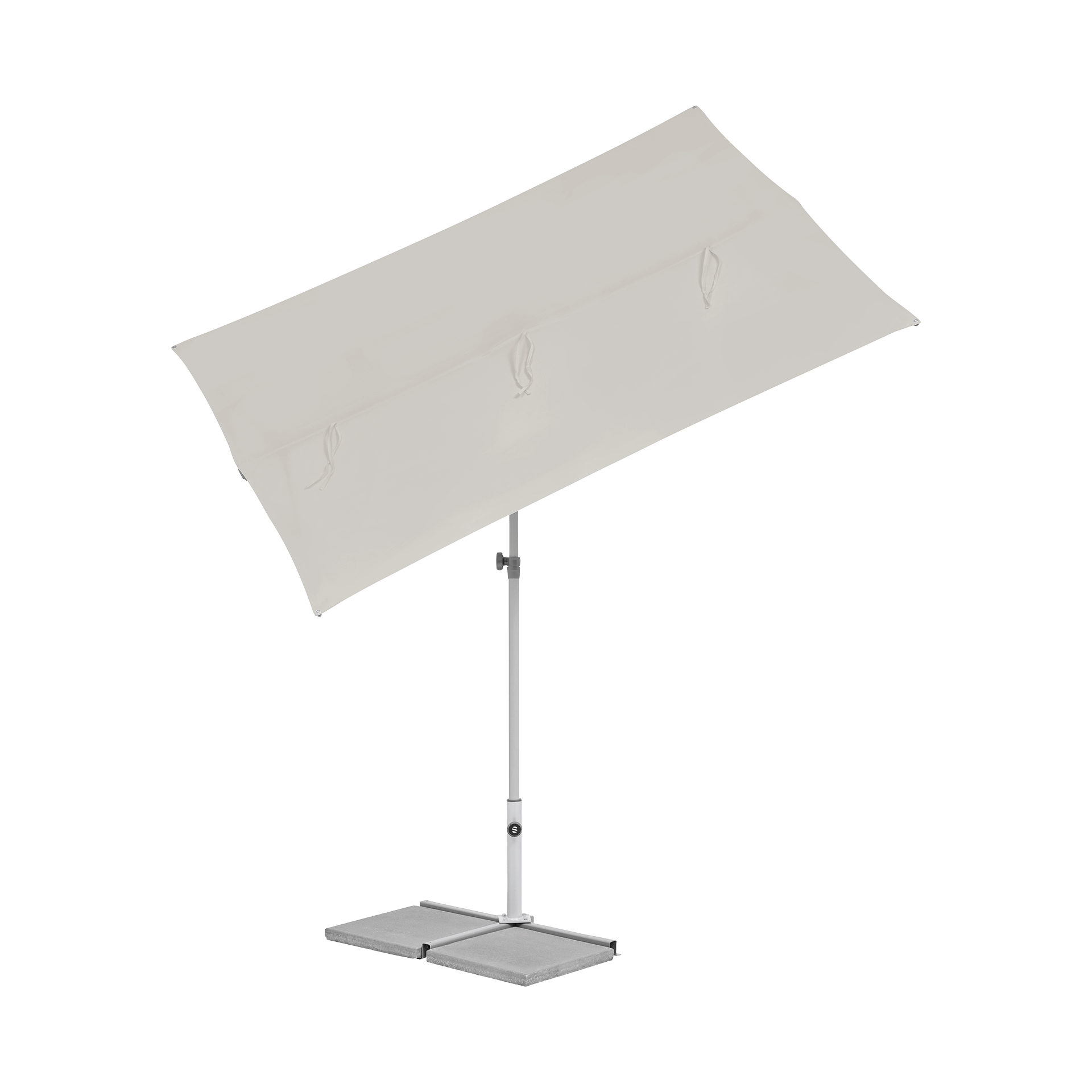 Suncomfort by Glatz Sonnenschirm Flex Roof Grau 195x140 Suncomfort by Glatz Sonnenschirm Flex Roof Grau 195x140