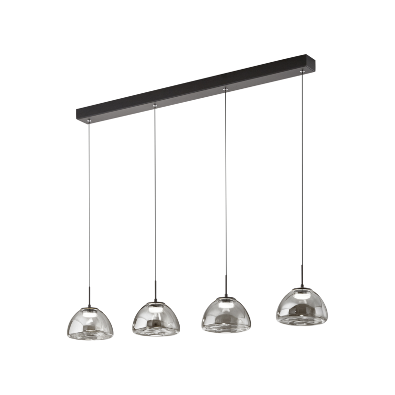 Pendelleuchte LUCILLE Grau transparent Pendelleuchte LUCILLE Grau transparent