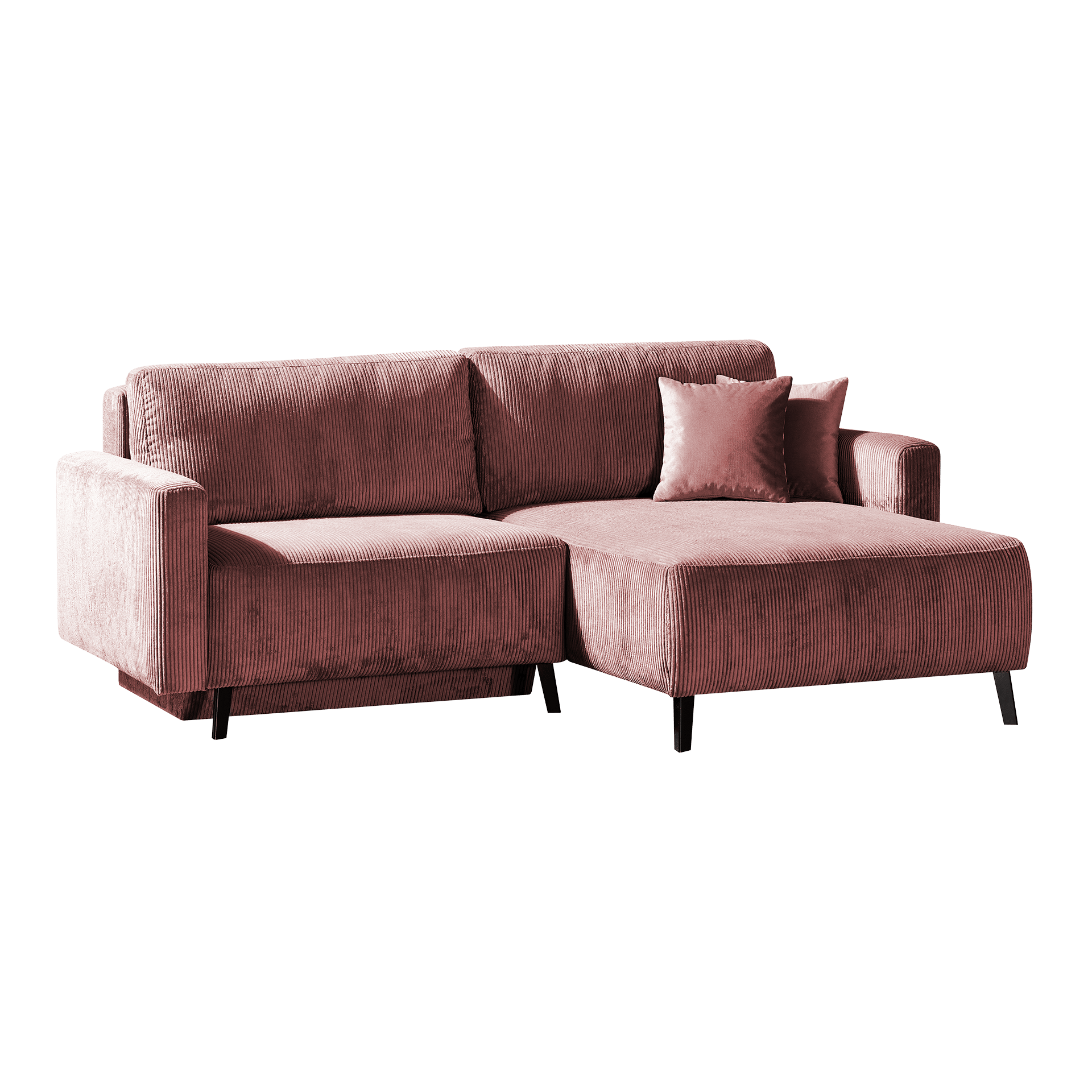 Inovationi Ecksofa Hakoon Bezug Rosé Bettfunktion Bettkasten Sitz ausziehbar Rücken klappbar Inovationi Ecksofa Hakoon Bezug Rosé Bettfunktion Bettkasten Sitz ausziehbar Rücken klappbar