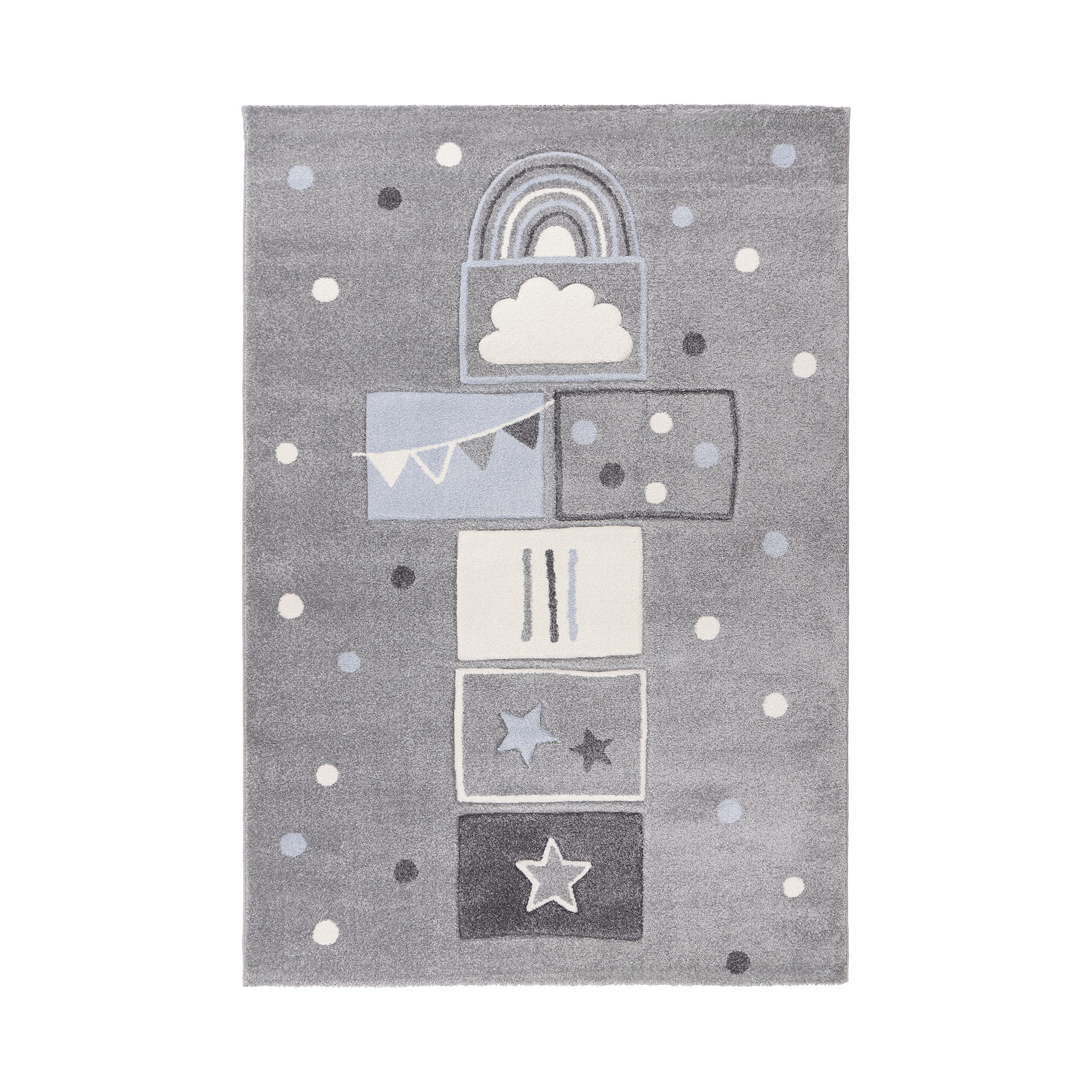 Kinderteppich Happy 120x170 Silver Rainbow Kinderteppich Happy 120x170 Silver Rainbow