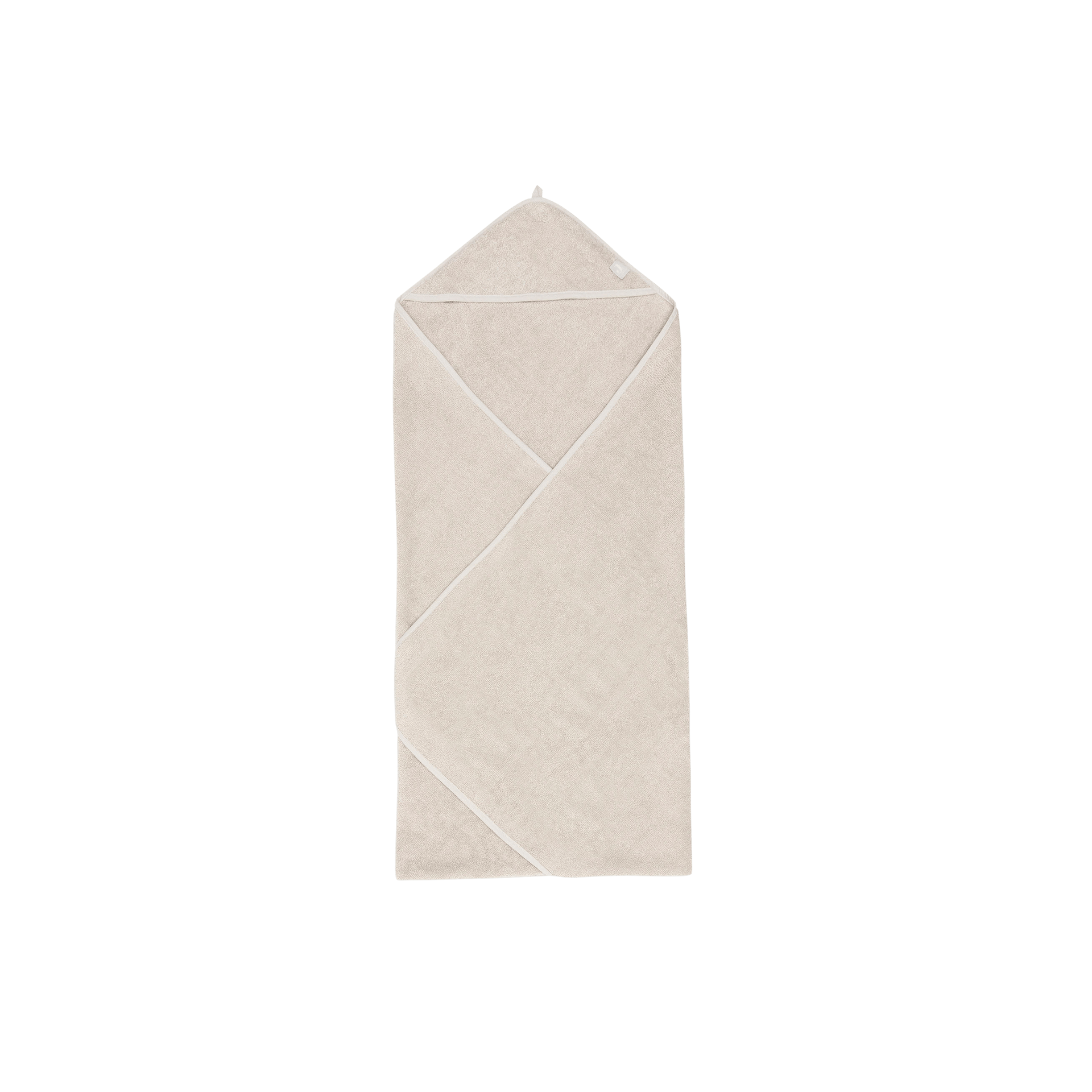 Kapuzenbadetuch Frottee 100x100cm nougat