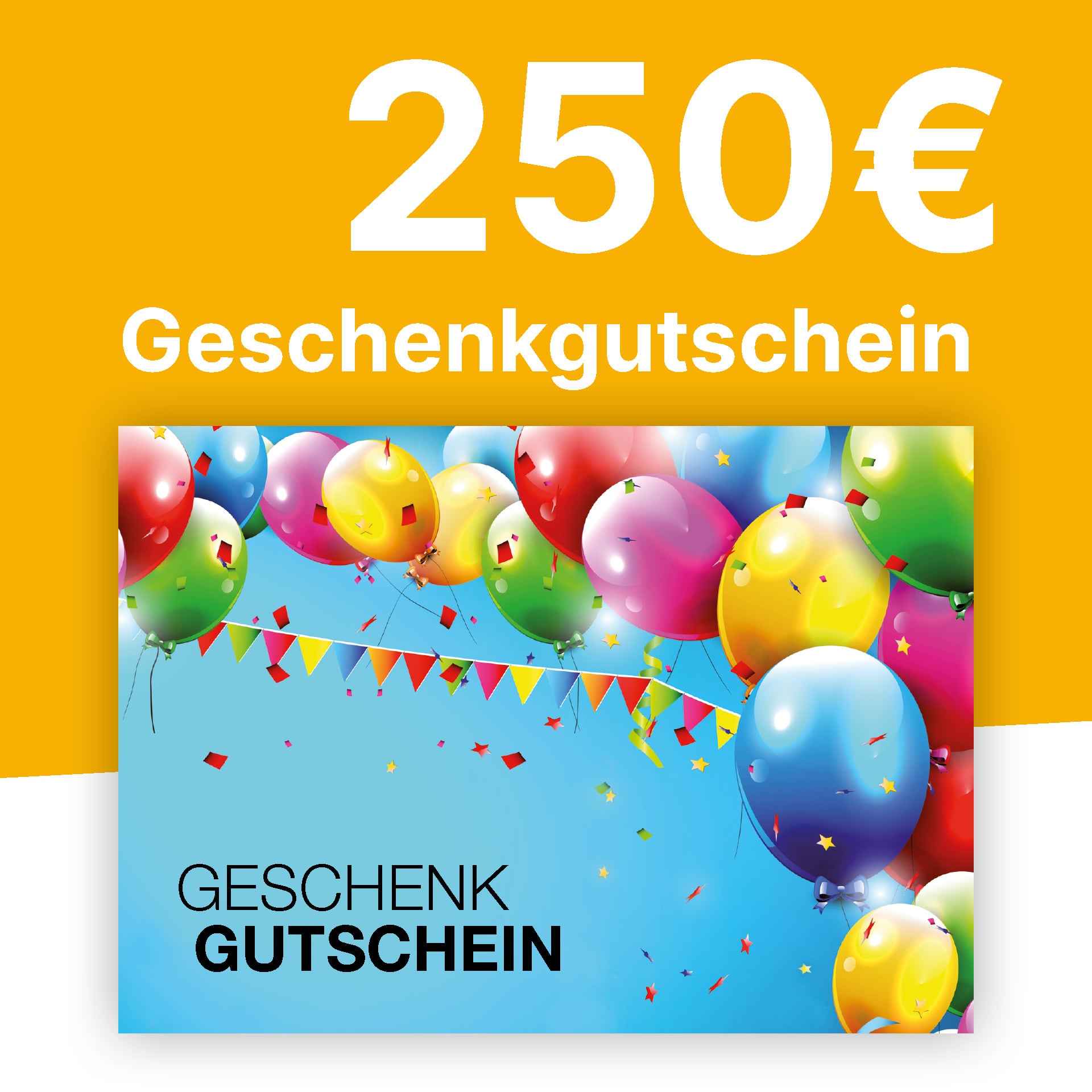 Gutschein 250,- € Gutschein 250,- €