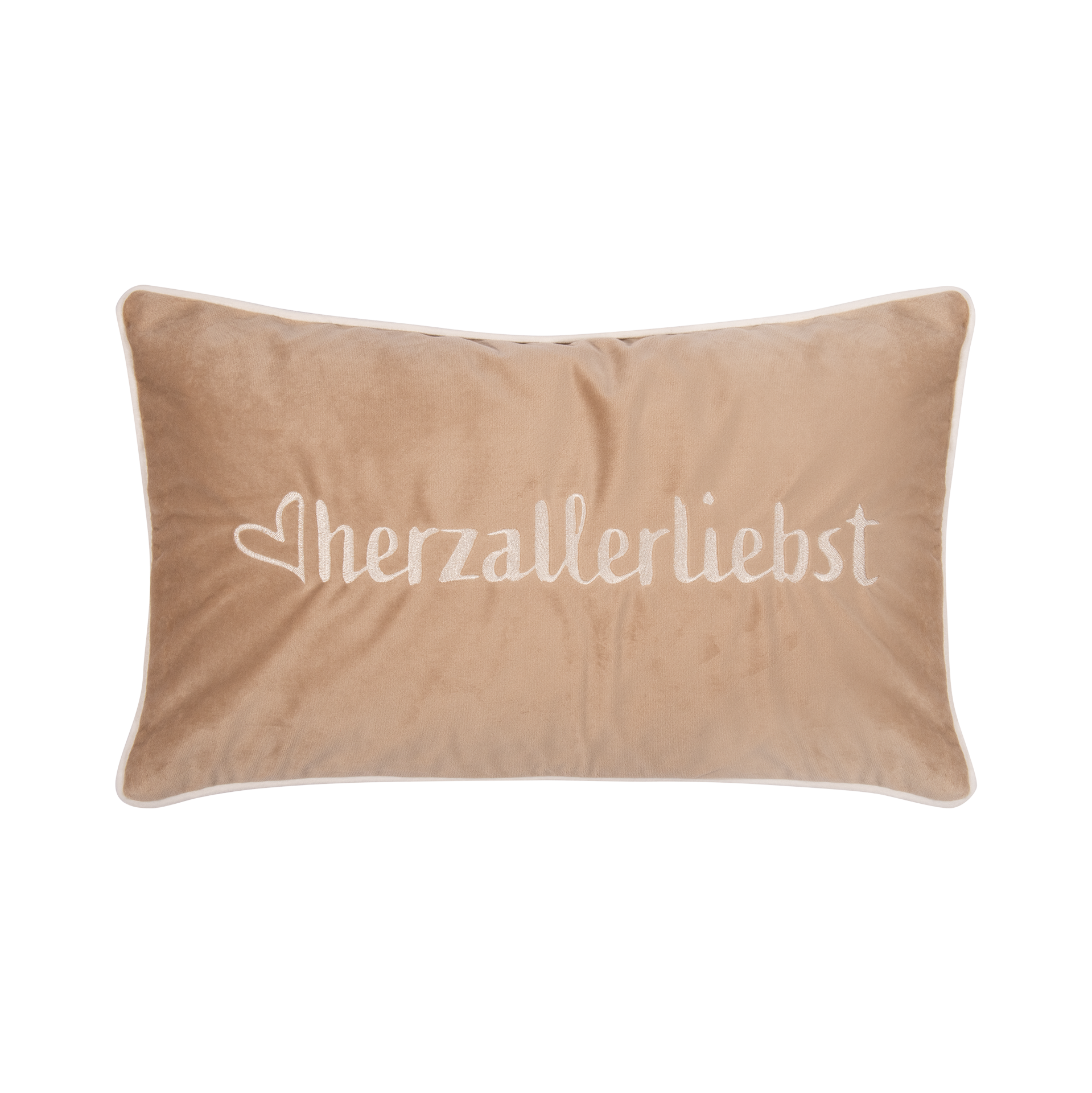 Kissenhülle Letters White-Beige 30x30cm