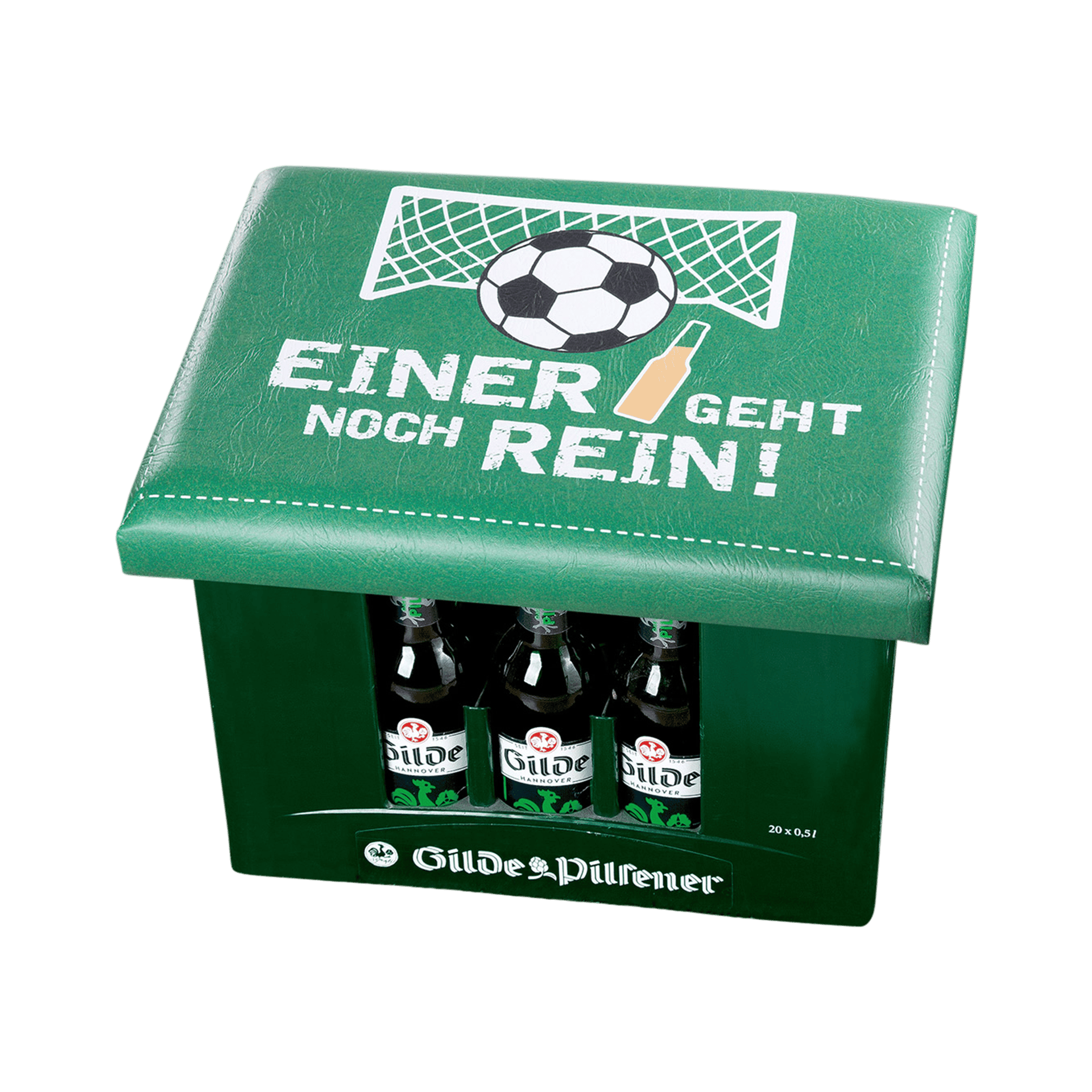Sitzkissen Bierkasten Grün